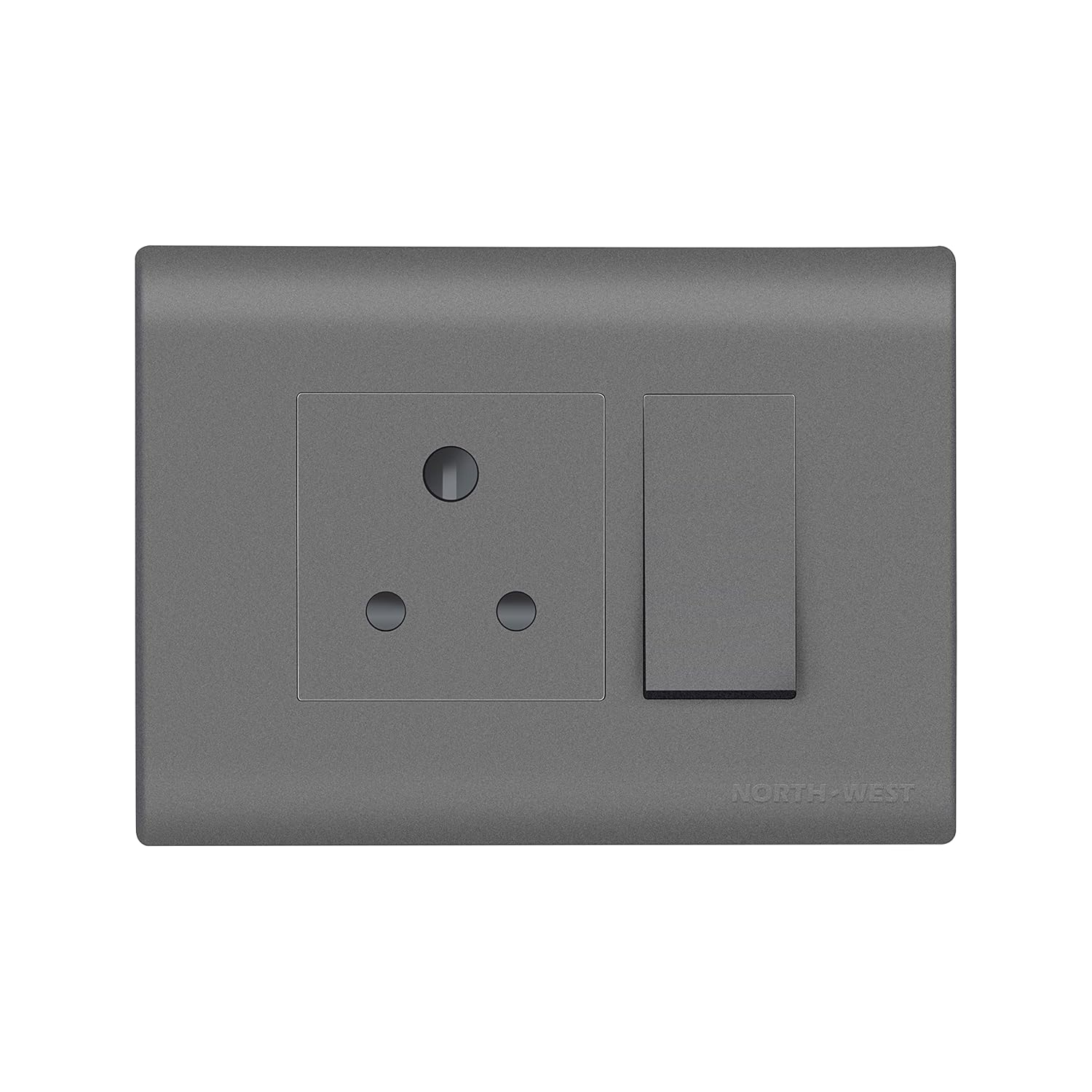 Wipro Northwest (Nowa) Switch Combo of 3M Plate + 1M 6A Switch + 6A