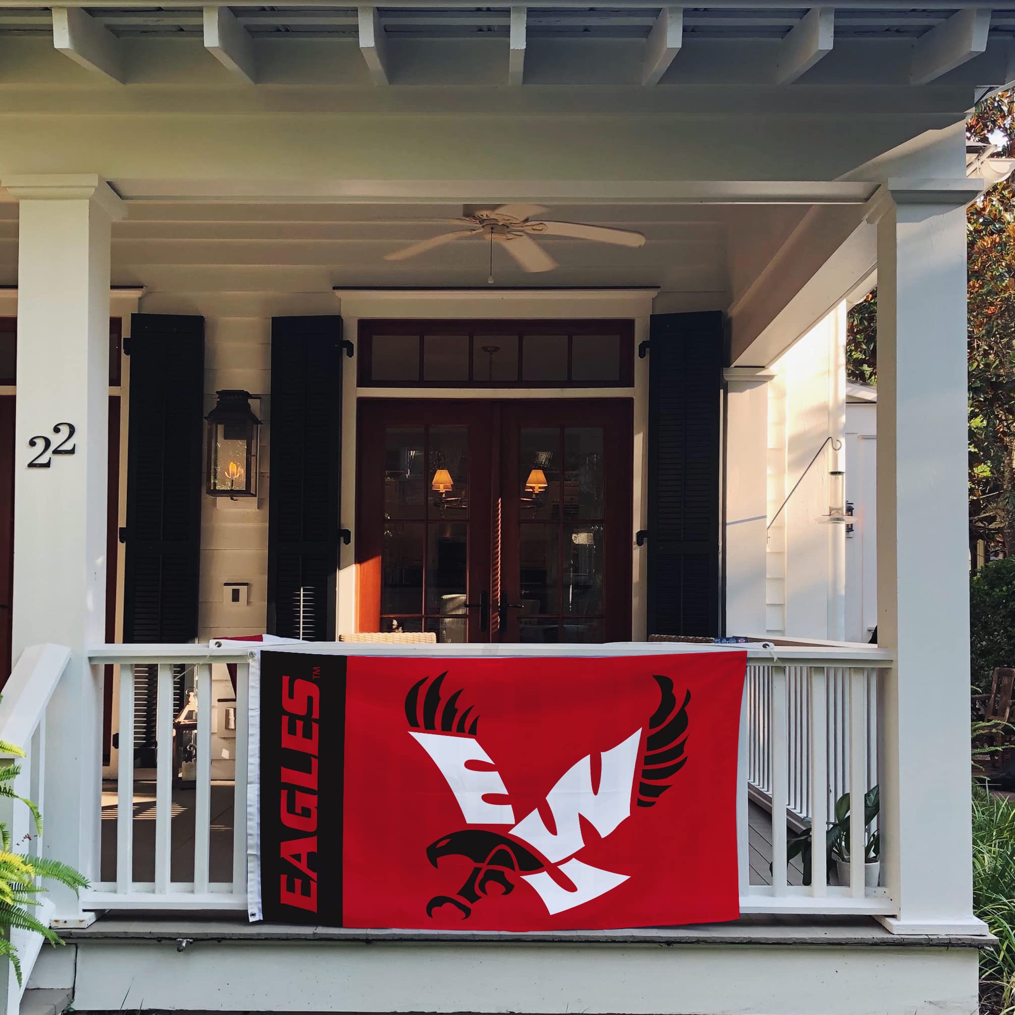 Desert Cactus Eastern Washington University Flag - 3x5 Feet, 100% Polyester, Indoor/Outdoor, Officially Licensed
