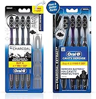 Vista 2 de Oral B Cavity Defense 123 - Cepillo de dientes (4 unidades), color negro