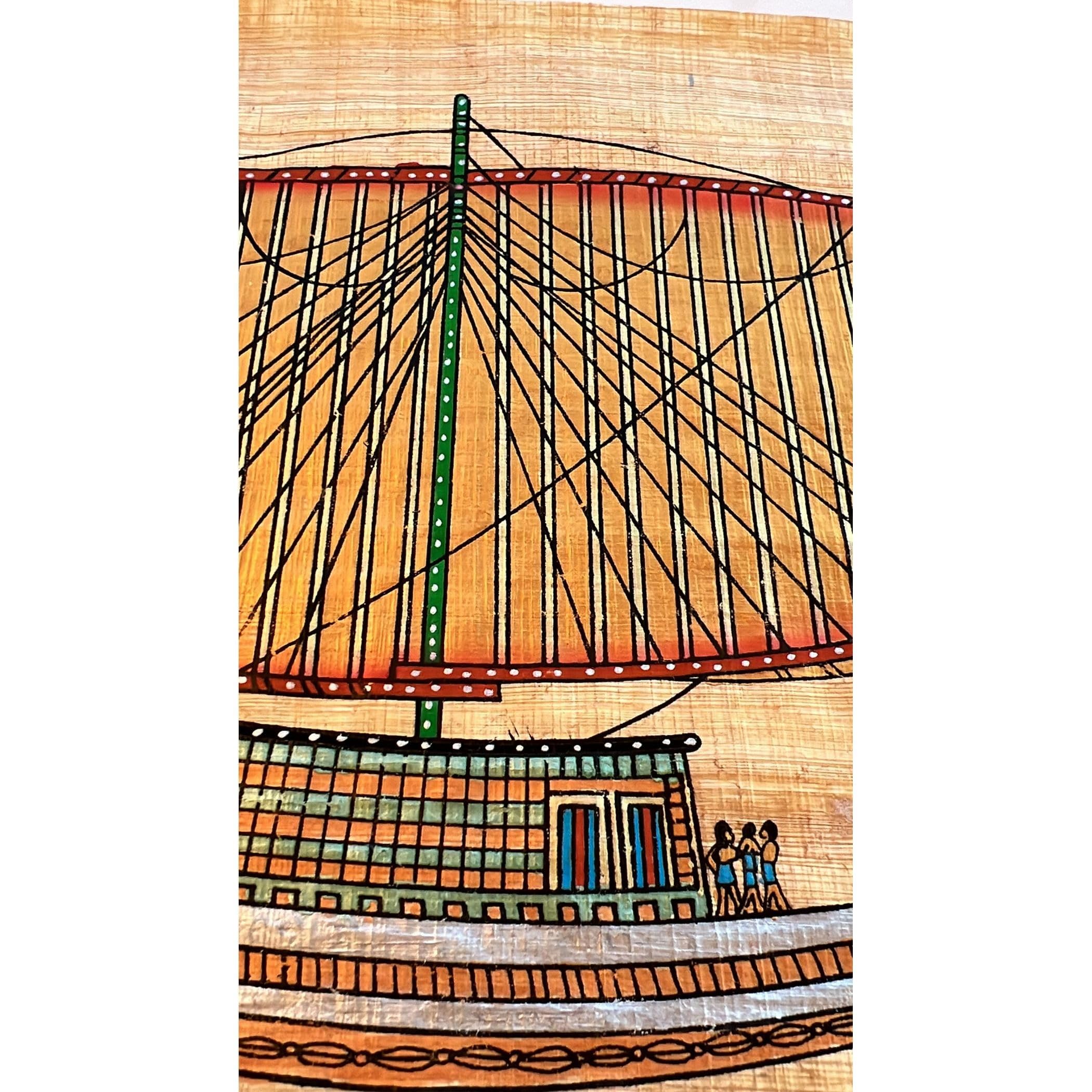 Amazon.co.jp: 古代エジプトの帆船、エジプト パピルスアート