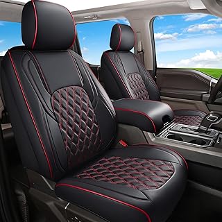 Huidasource Full Coverage F150 Seat Covers Cushion Protector Fit for 2015-2025 Ford F150 SuperCrew