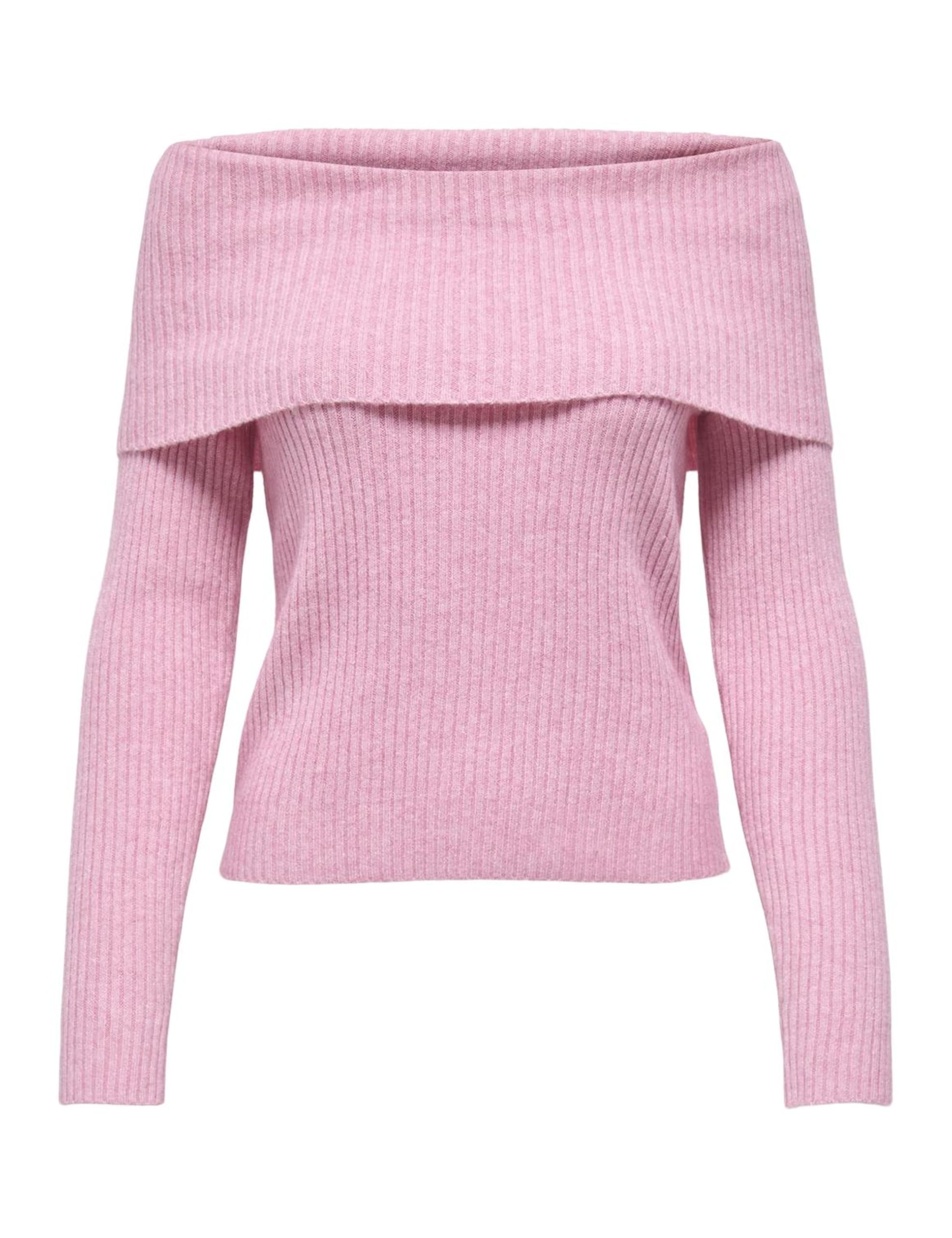 ONLY Onlkatia Ls Off Shoulder KNT Noos, Wild Orchid, S