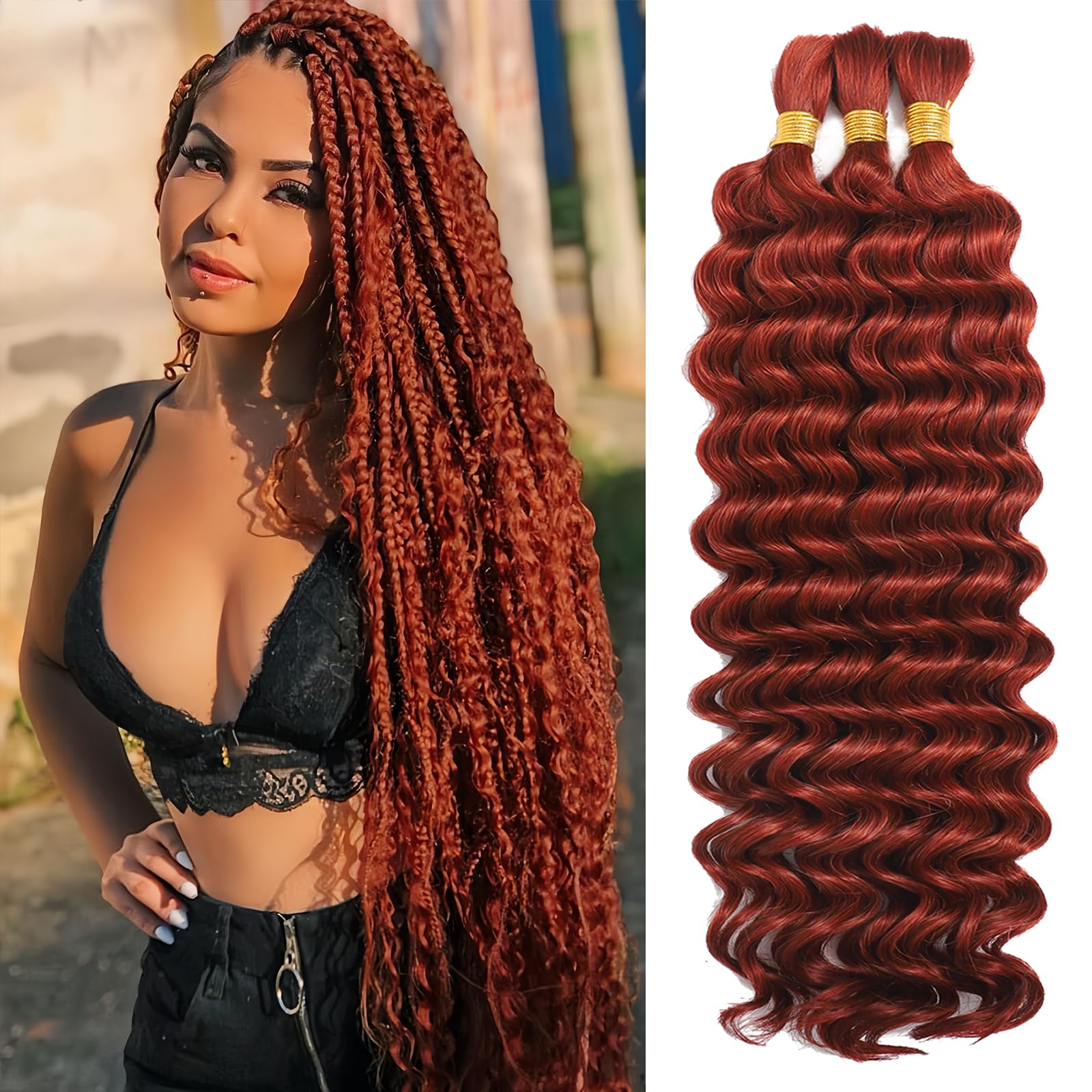 Boho Braids Hair Extensions - 20 Inch Curly Wave -18
