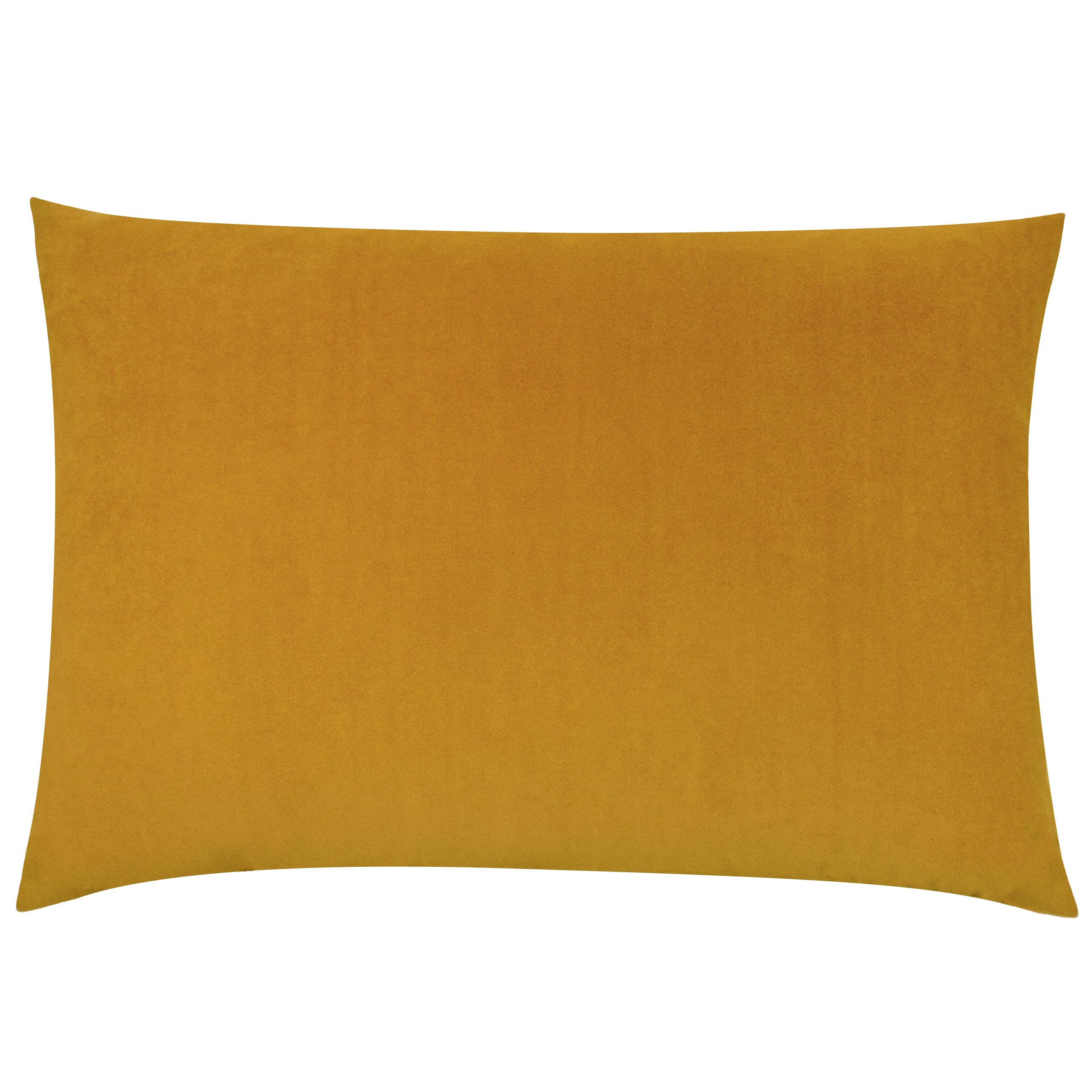 Furn Unisex Mustard Contra Soft Velvet Contrast Coloured Reverse Cushion In | Size: 40Cm X 60Cm
