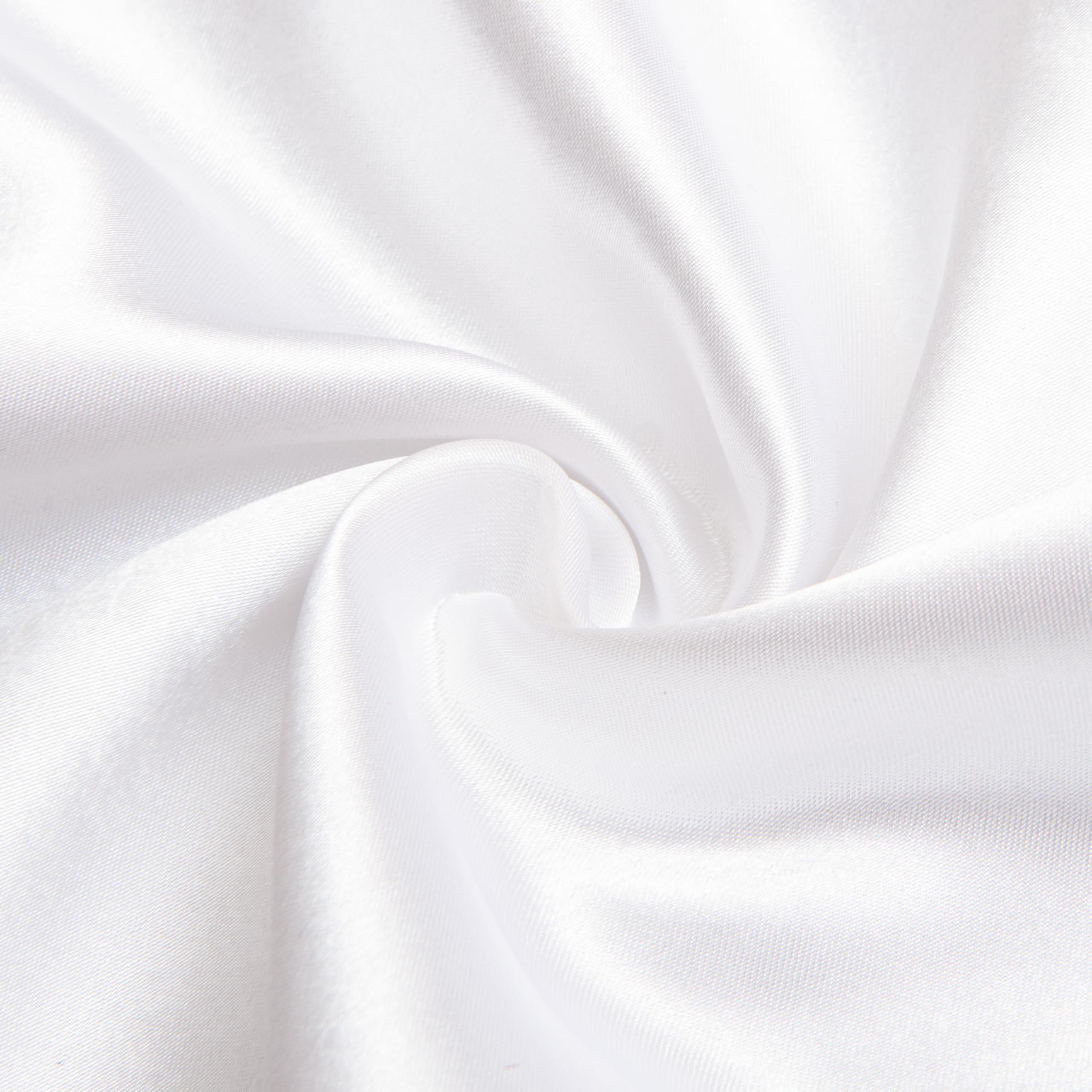 Satin Toddler Pillowcases for 13X18 Pillows - 2 Pack Toddler Pillow Case for Boys and Girls, Kids, 13x18 Inches, White