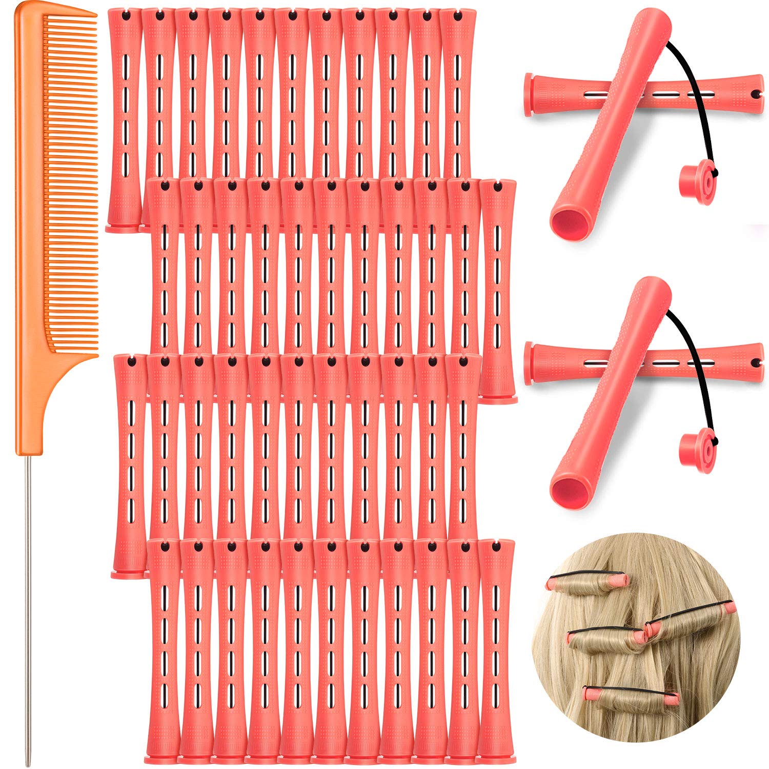 Amazon.com : 48 Pieces Cold Wave Hair Perm Rods and Plastic