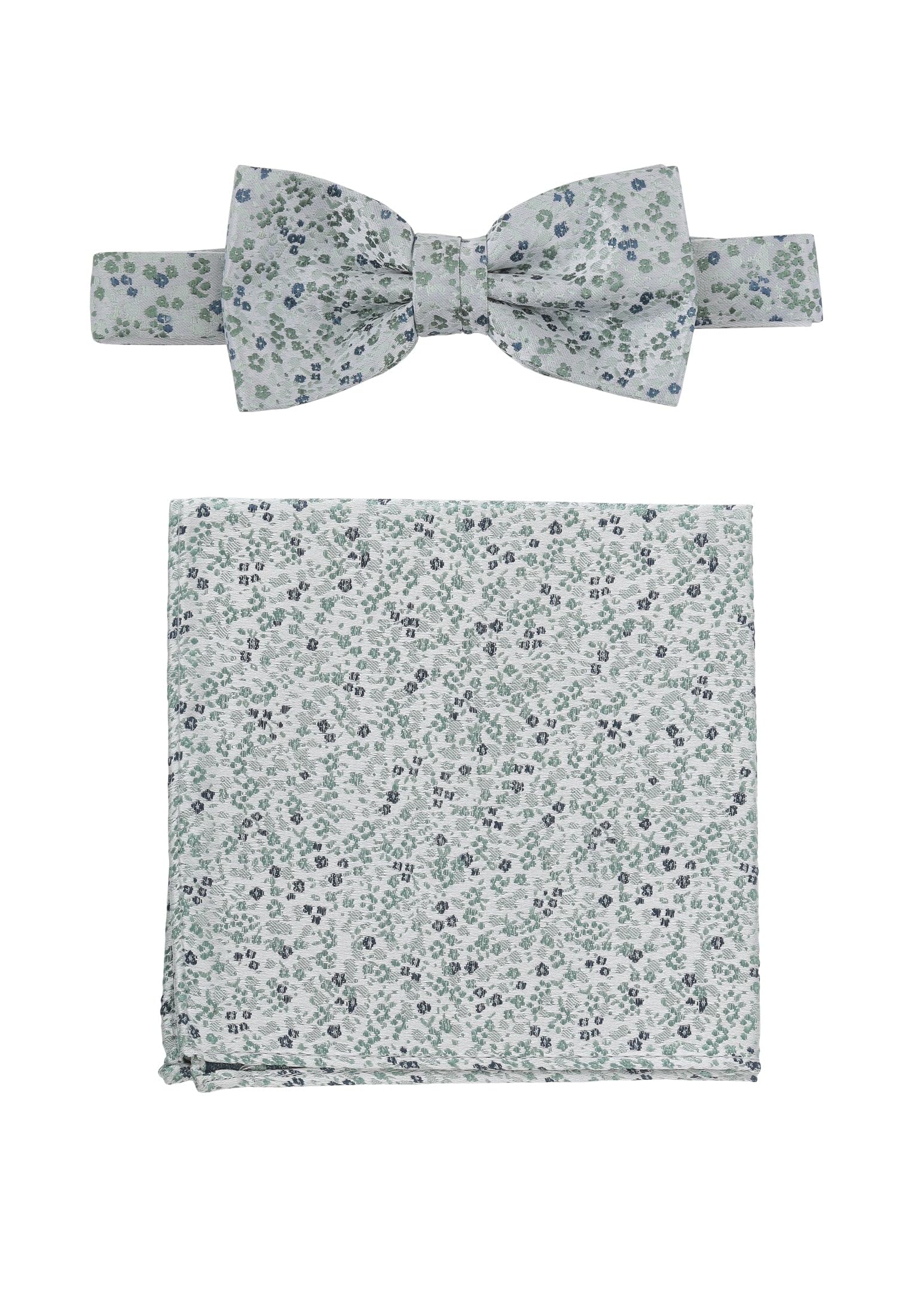 Set Fliege + Tuch Flower - Mint