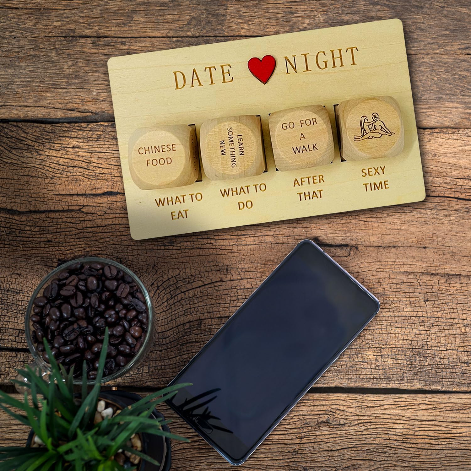 exciting Lives Date Night Dice Set, Love Dice, for Couple Anniversary, Valentines Day, Gift for Him Her, Husband, Wife - Image 2