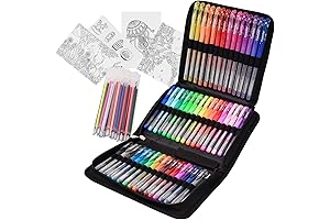 DASKID Gel Pens with Case: 96 Vibrant Colors for Limitless Creativity