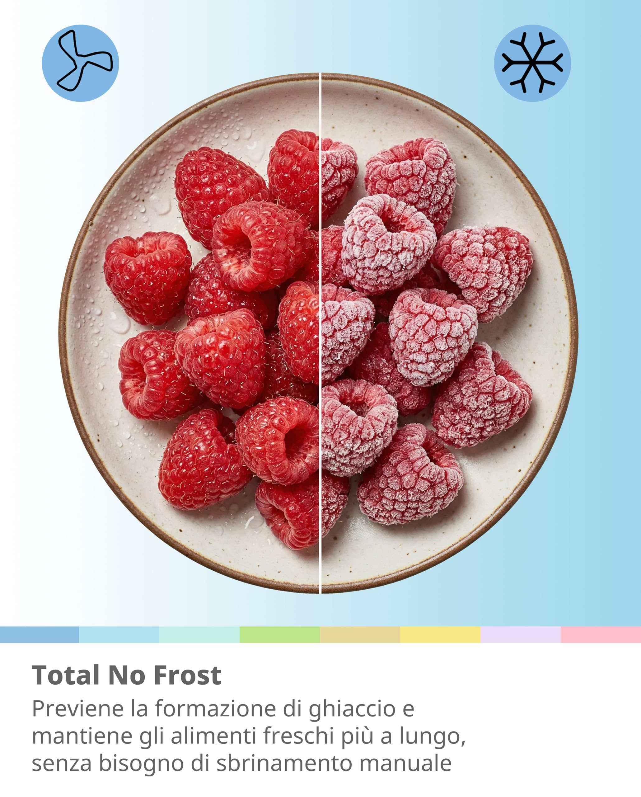 COMFEE' RCS609IX2 Frigorifero-Congelatore Americano/No Frost/Compressore Inverter/Altezza 177,5 cm/271 L di Refrigerazione/189 L di Congelamento/Doppio controllo/SuperCool, Inox