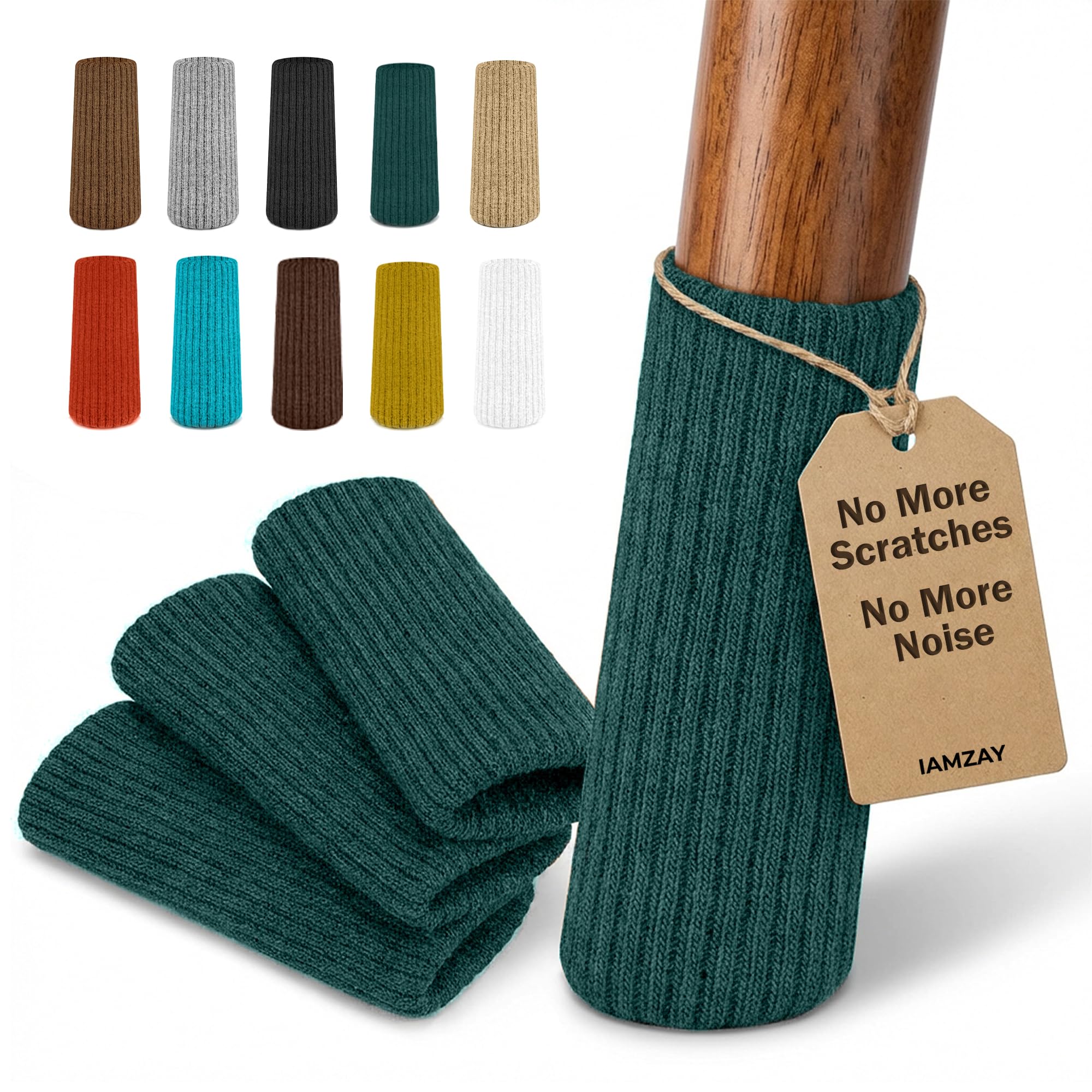 Chair Leg Socks 16/24/32 Pcs Green Furniture Leg Covers Floor Protectors