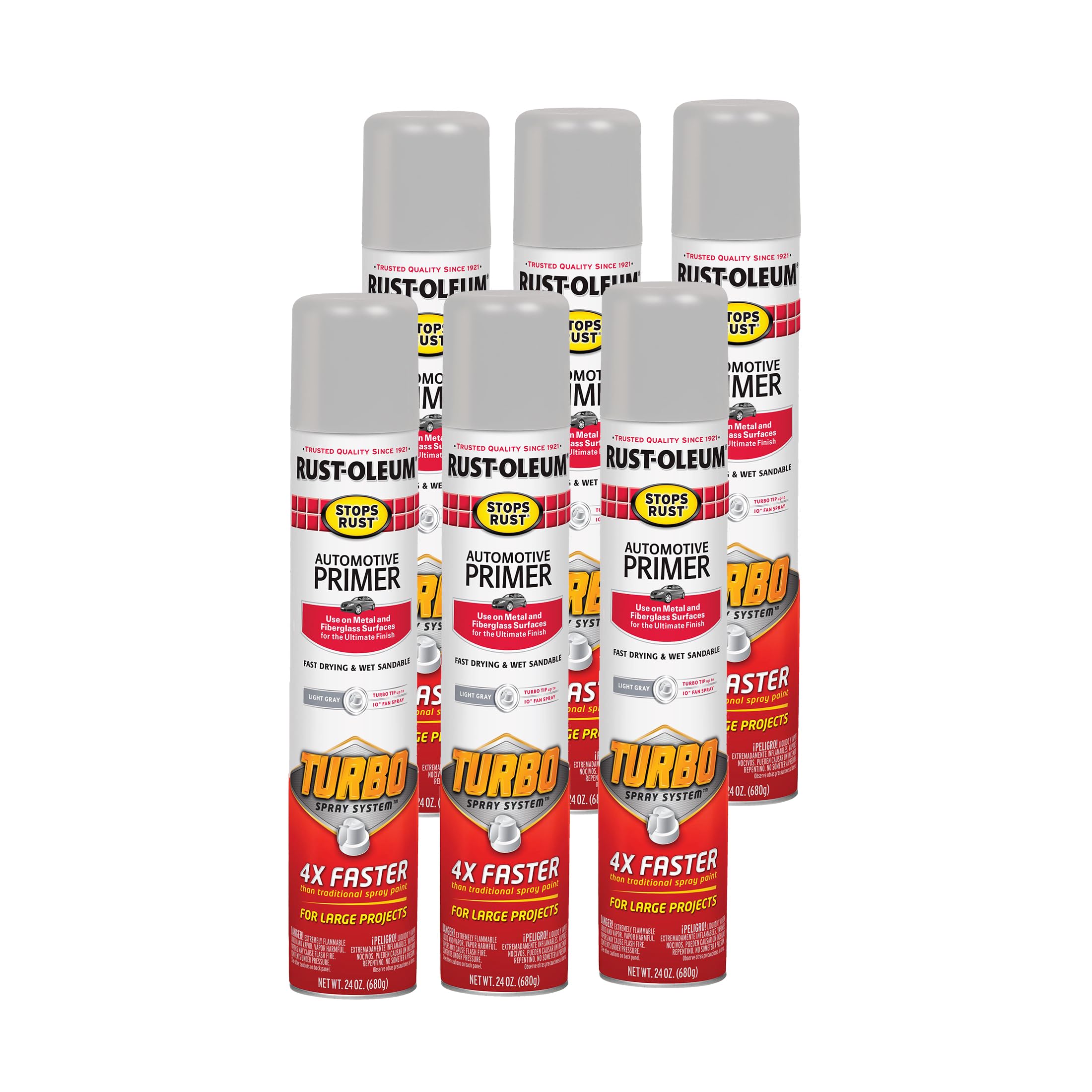 Amazon.com: Rust-Oleum 393379-6PK Stops Rust Turbo Automotive