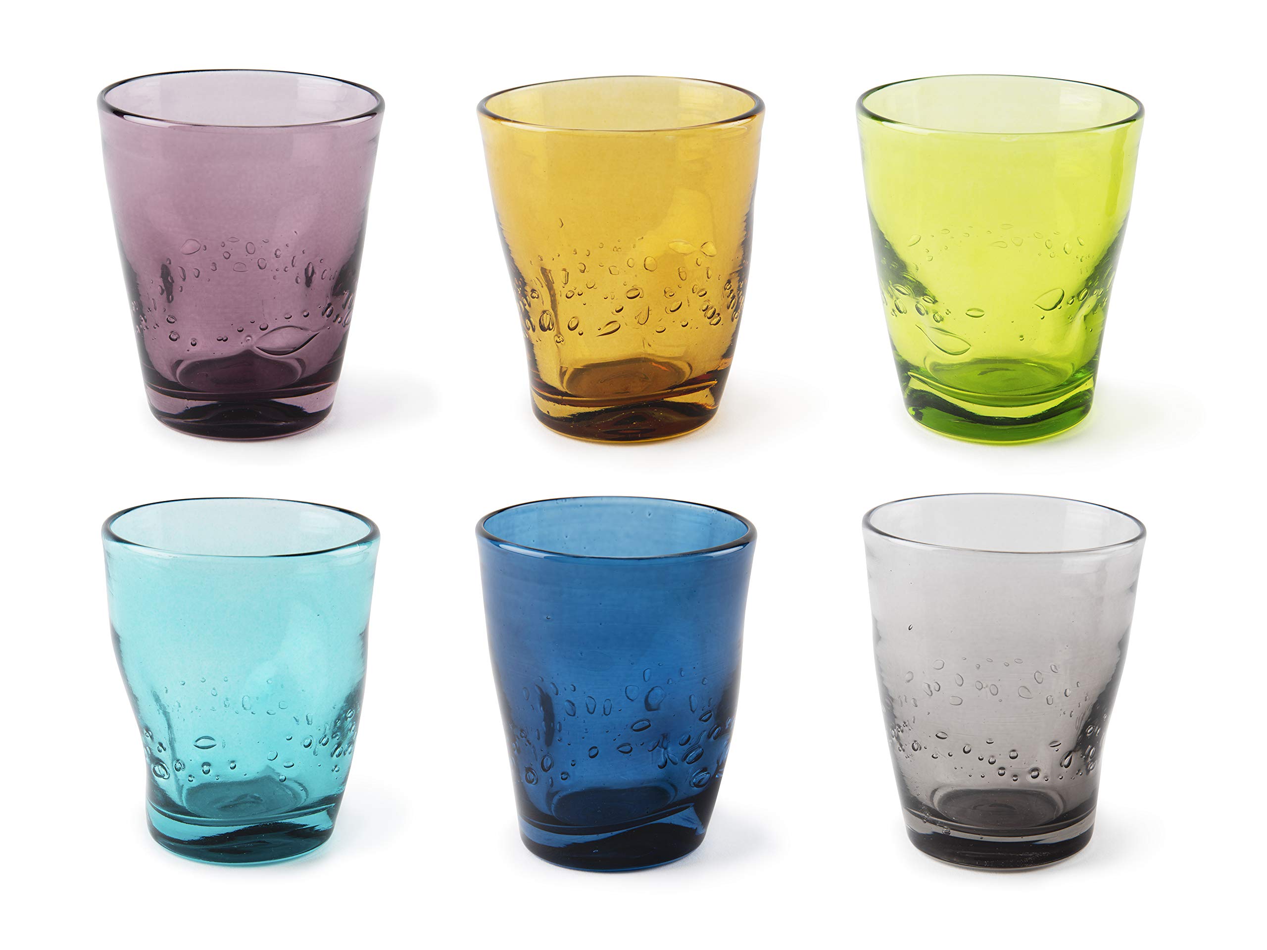 Excelsa Color Wave Set mit 6 Wassergläsern, Glas