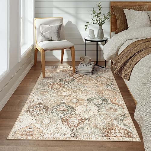 Vista 210 de Lahome - Alfombra de marroquí tejida, alfombra para cocina, pasillo, antideslizante, pasillo para entrada, pasillo de lavadero, dormitorio, 274 x