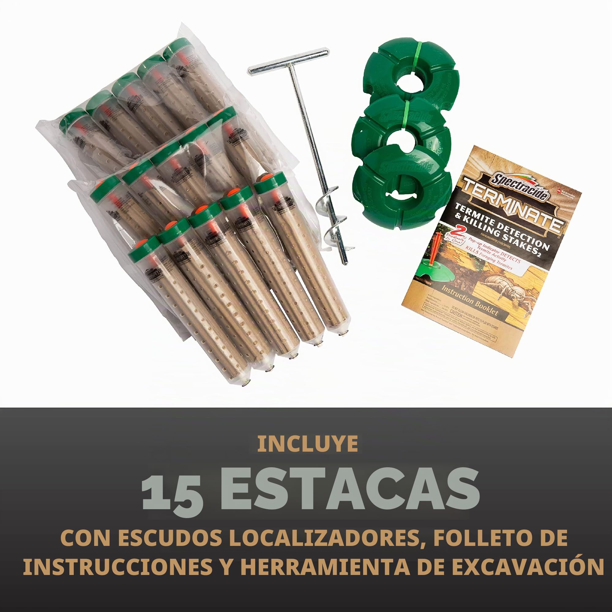 Spectracide Terminar detección termite & killing stakes2 (hg-96115) (15 ct)