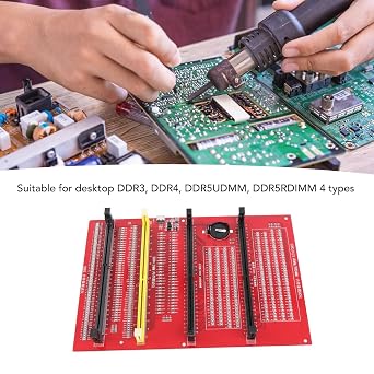 RAM Memory Diagnostic Analyzer 4 in 1 Desktop DDR3 DDR4 DDR5UDMM DDR5RDIMM Tester Card with Light