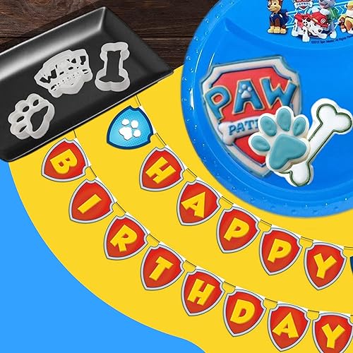 Miniatura 3 de Inspirado en los cortadores de galletas de la Patrulla Canina. Cortadores de galletas impresos en 3D de Paw Patrol para niños, diseño de huesos de