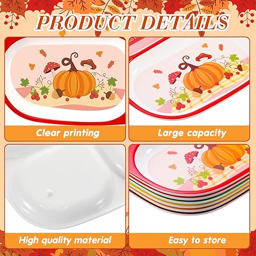 Miniatura 9 de Hushee 6 platos de cena temáticos para niñas de 9.4 x 8.2 pulgadas para niños y niñas, platos divididos a la hora de la comida para niños, platos de