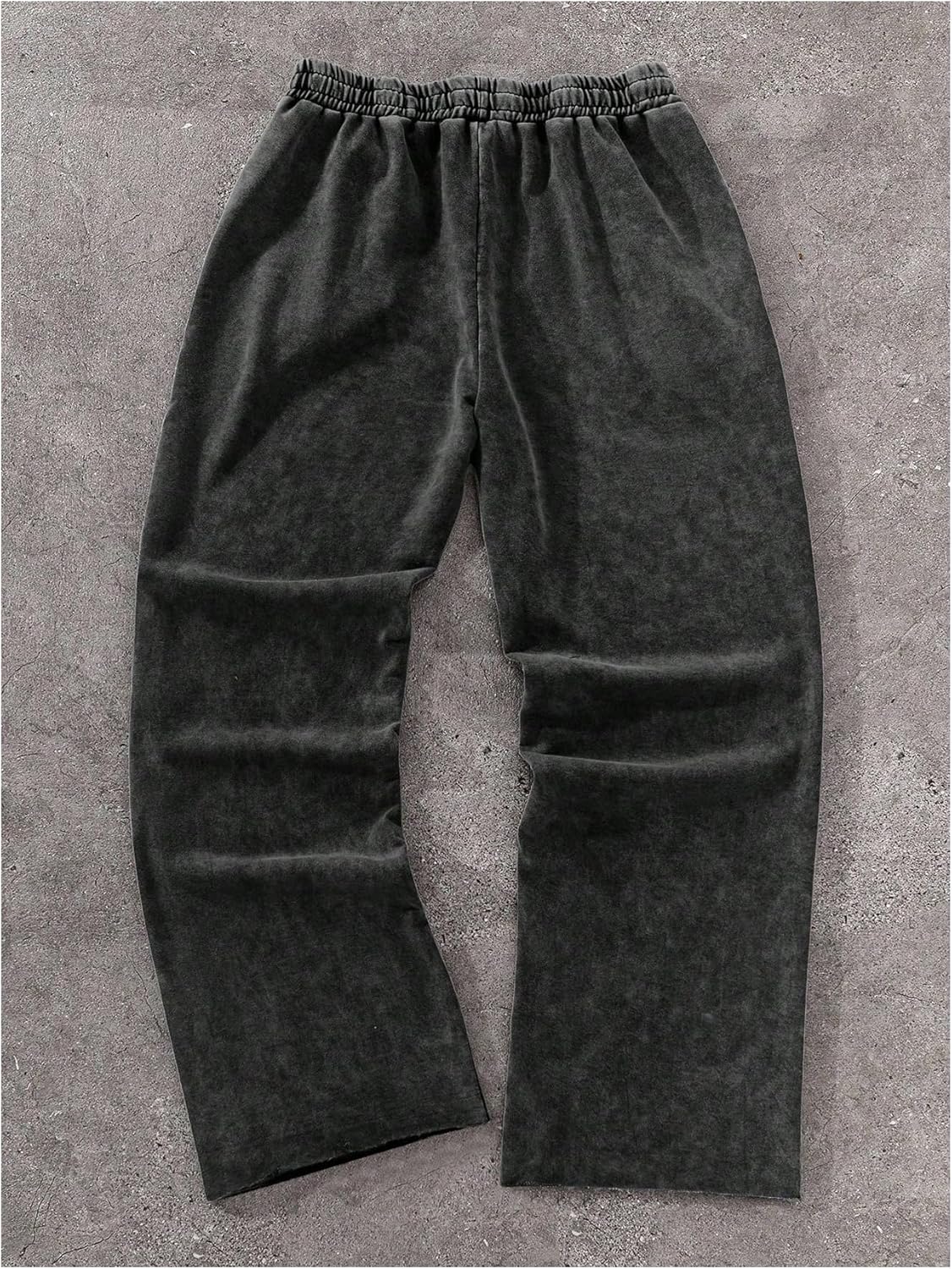 SOLY HUX Men's Y2k Baggy Sweatpants Straight Leg Drawstring Elastic Waist Hip Hop Casual Pants Streetwear - Image 2