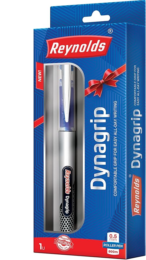 Reynolds DYNAGRIP 1 CT BOX – BLUE| Smooth Ball Pens | Long-lasting ball pens | Professional Ball pens with superior writing experience| Ball Pens for swift writing at Rs. 45