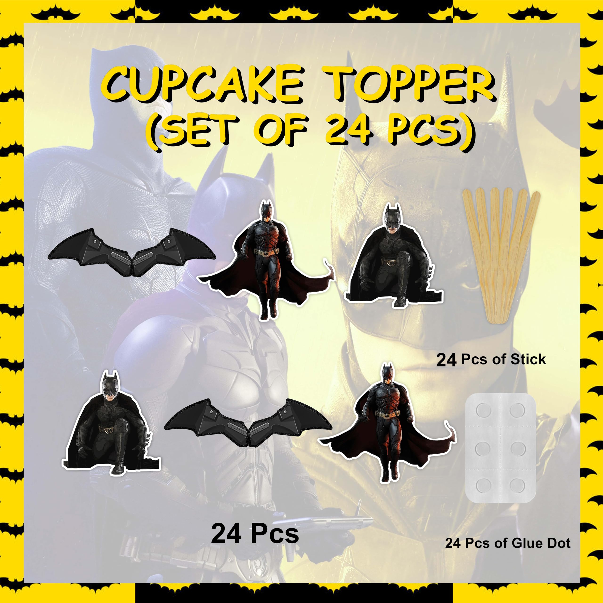 Seyal® Topper per cupcake Batman