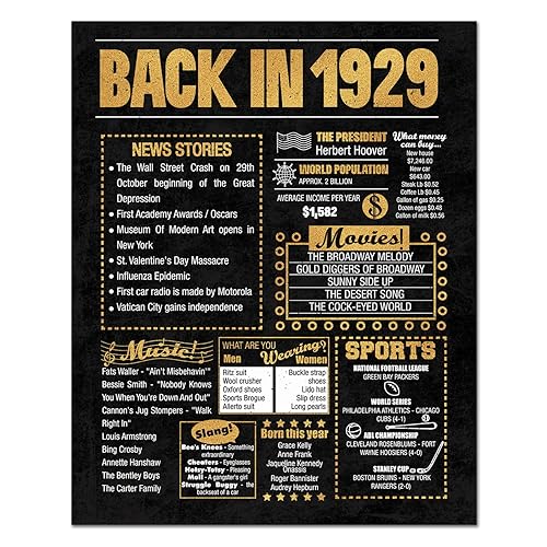 8x10 1978 Birthday Gift  Back in 1978 Newspaper Poster  45th Birthday Gift  45th Party Decoration  45th Birthday Sign  Born in 1978 Print (Gold,