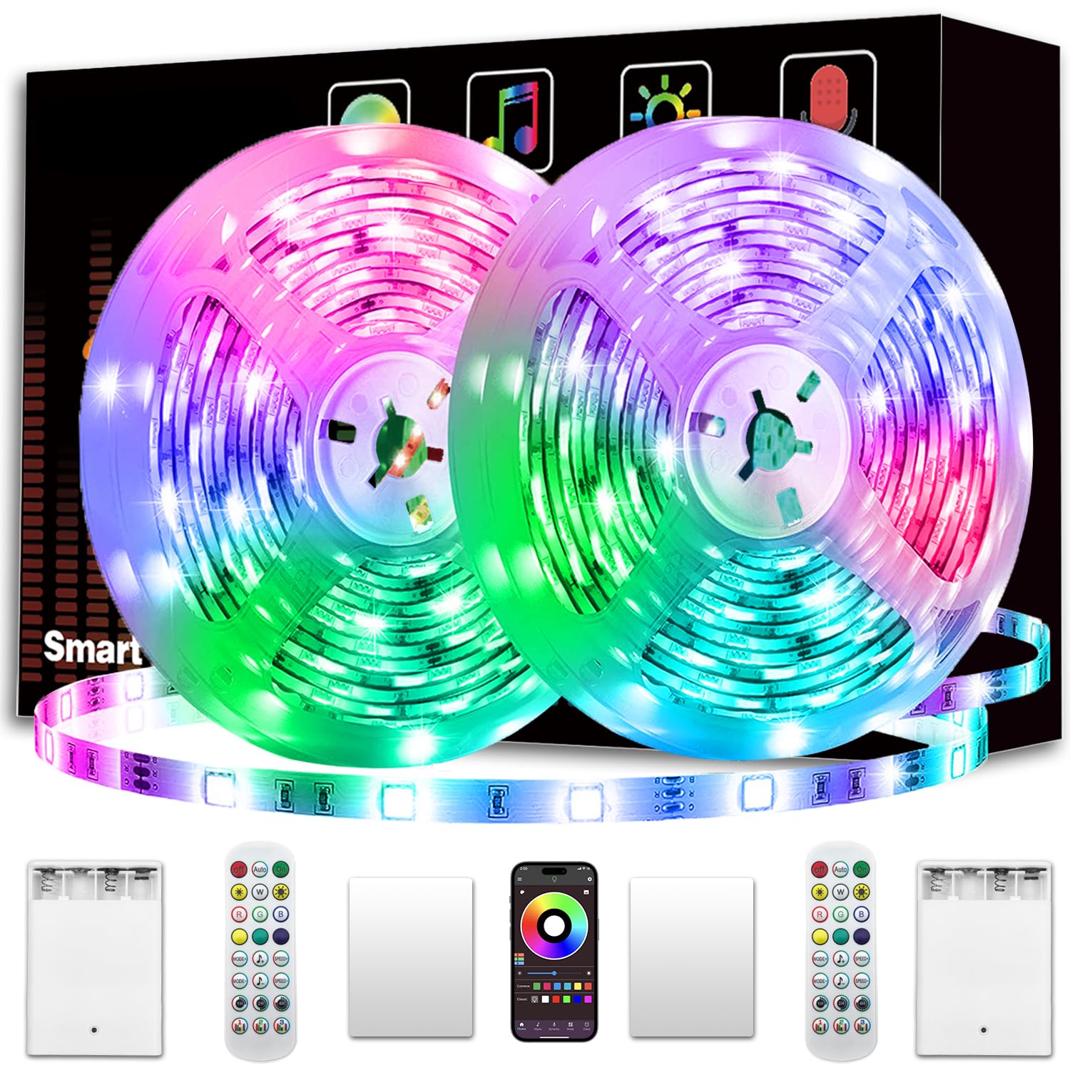 KIKO Battery Powered LED Strip Lights