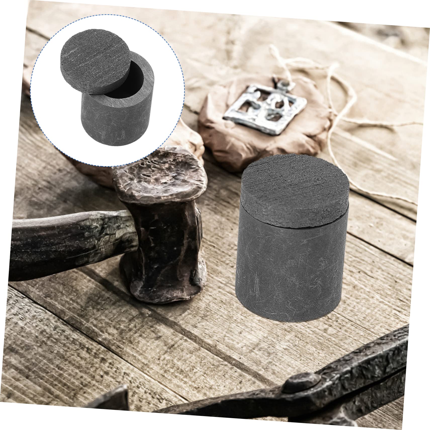 OSALADI 1Pc High Temperature Graphite Refining Crucible Melting Tool for Household Use Efficient Heat Transfer for Quick Smelting and Accessory for Long Term Use