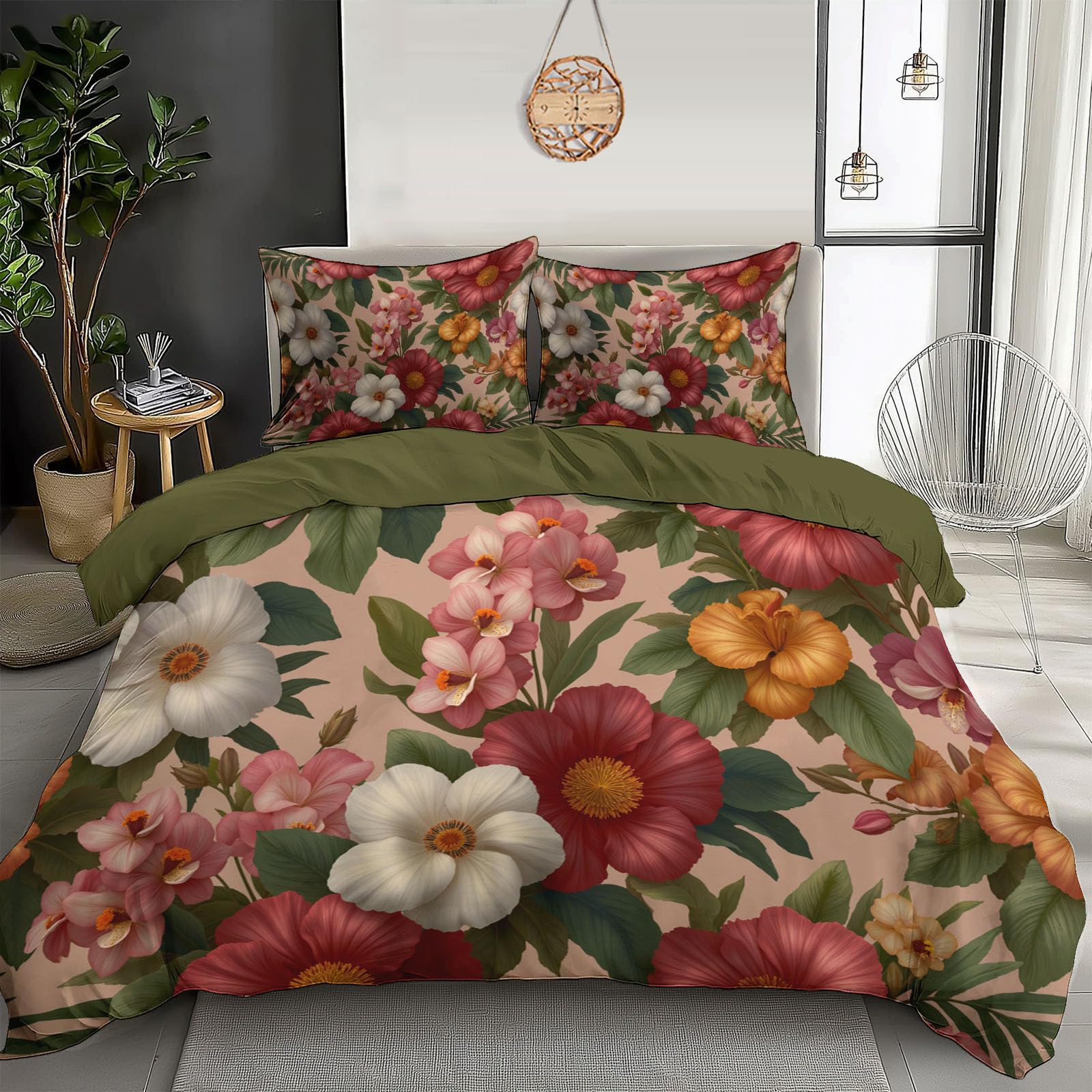 Housse de couette 200x200 fermeture éclair pour un lit facile à border