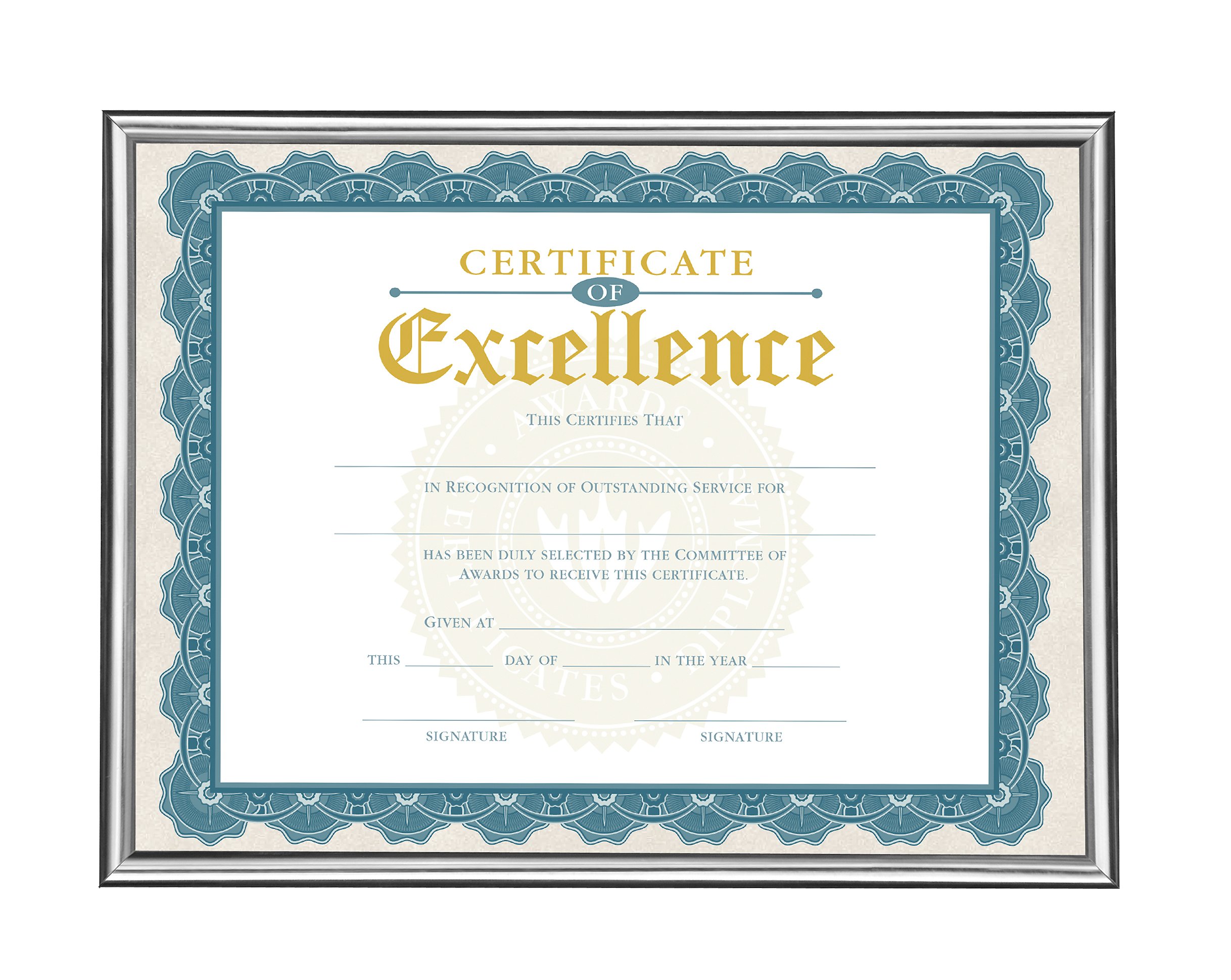 V-LIGHT U-Channel Value Document Frame, Silver