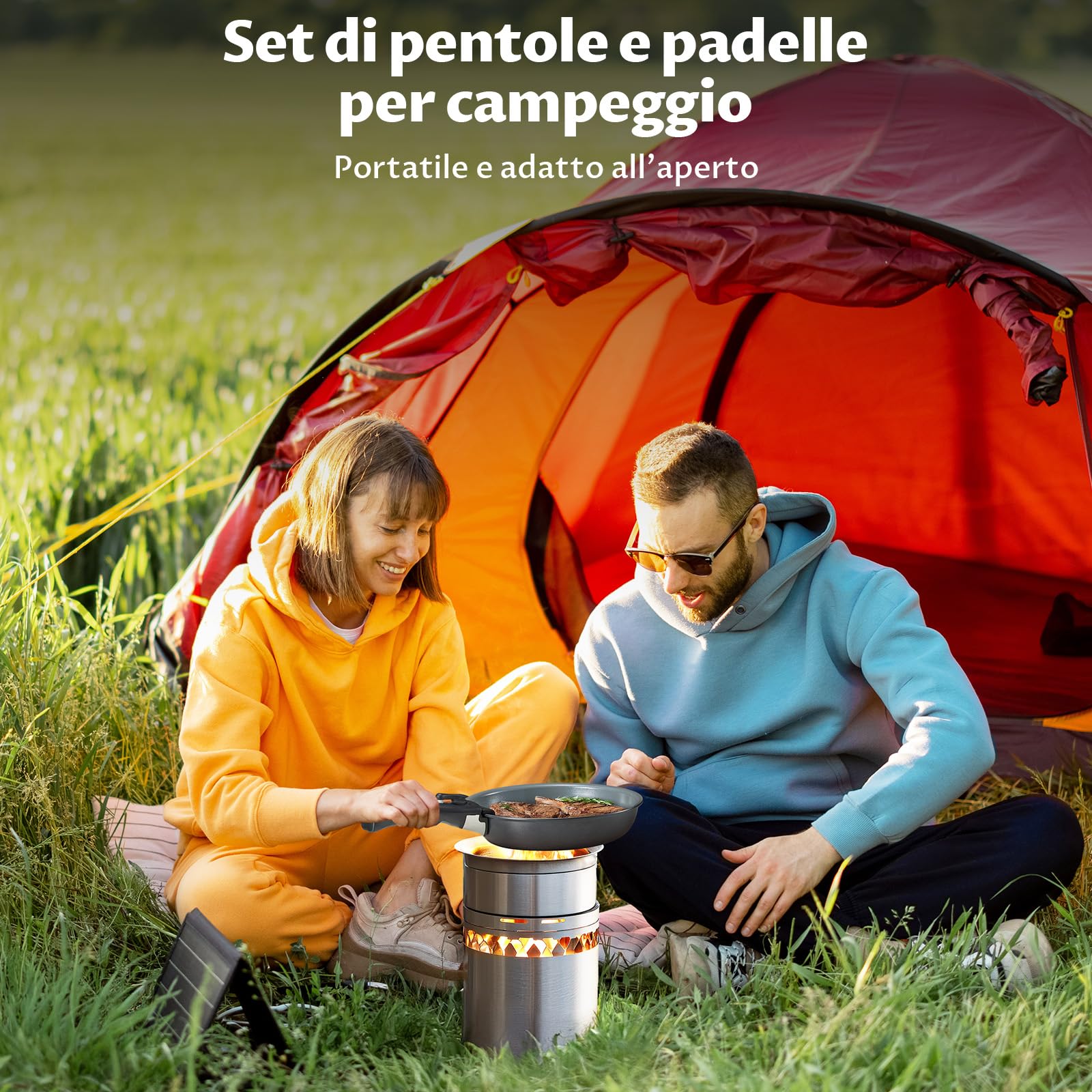 BEZIA Set di Padelle da 17 Pezzi con Manico Rimovibile, Ceramica Antiaderente, Pentole Induzione, Compatibile con Induzione e Gas, Impilabile, Adatto ai Forni, Senza Ptfe & Pfoa & Pfas