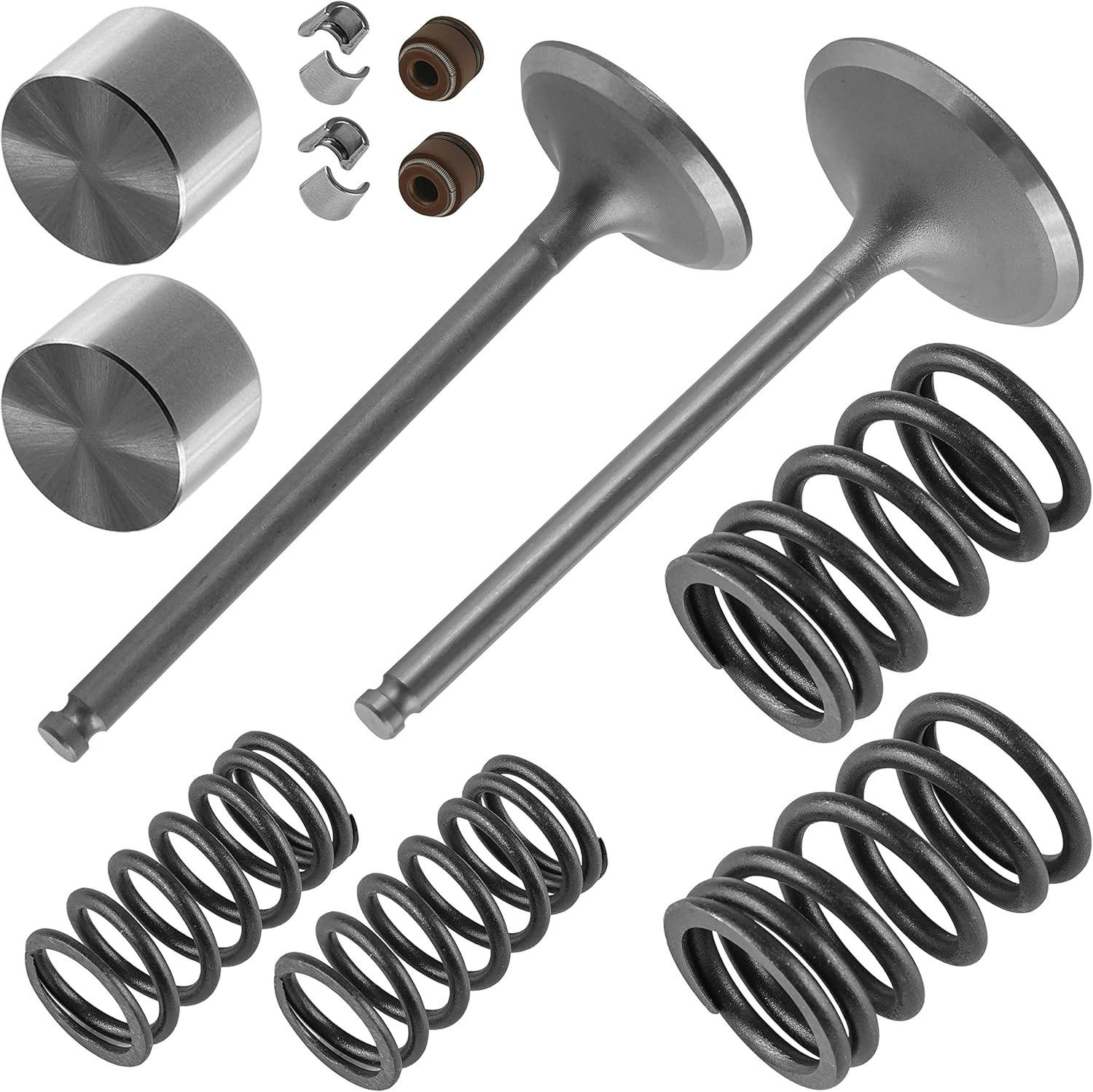 Caltric Exhaust and Intake Valve Kit compatible with Suzuki DRZ400SM 2005 2006 2007