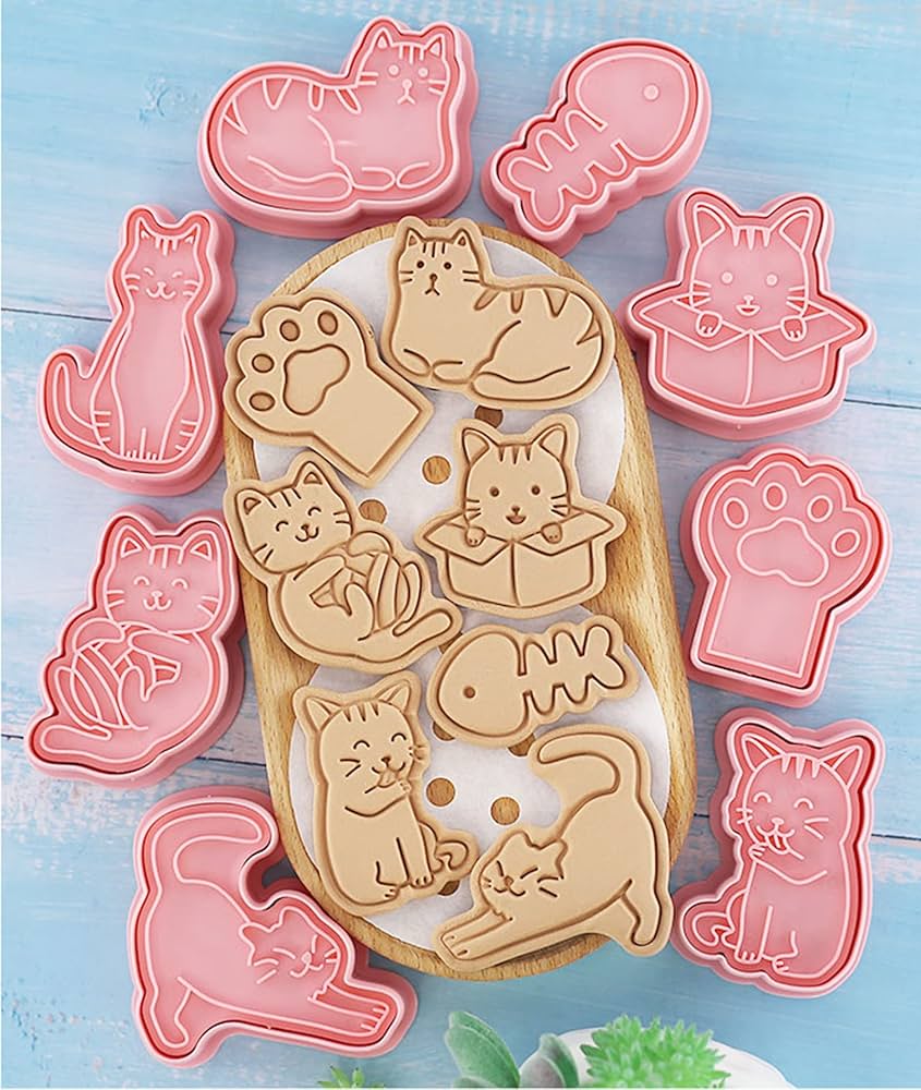 猫型クッキー型 9個セット 手作り 抜き型 猫型 ネコ ネコのクッキー型 9個セット 動物 お