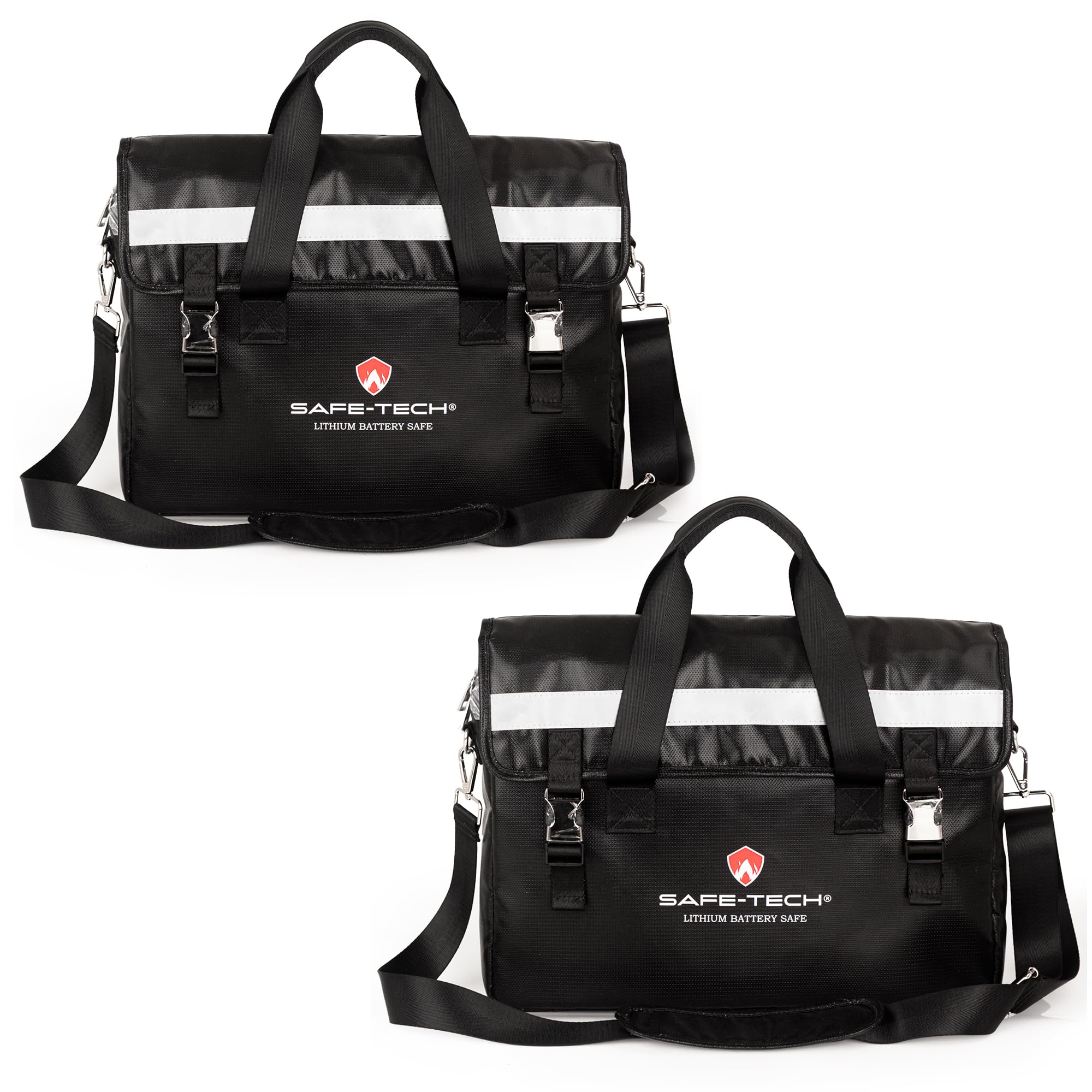 SAFE-TECH Fireproof Laptop Bag 16.4", Waterproof Messenger Bag Case Sleeve