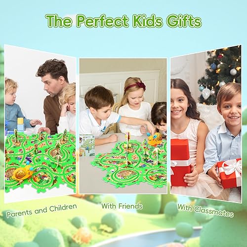 Miniatura 31 de VESPRO Juego de pistas de coche para niños, 100 piezas, serie 4, juego de rompecabezas para niños, juguetes educativos para niños y niñas a partir