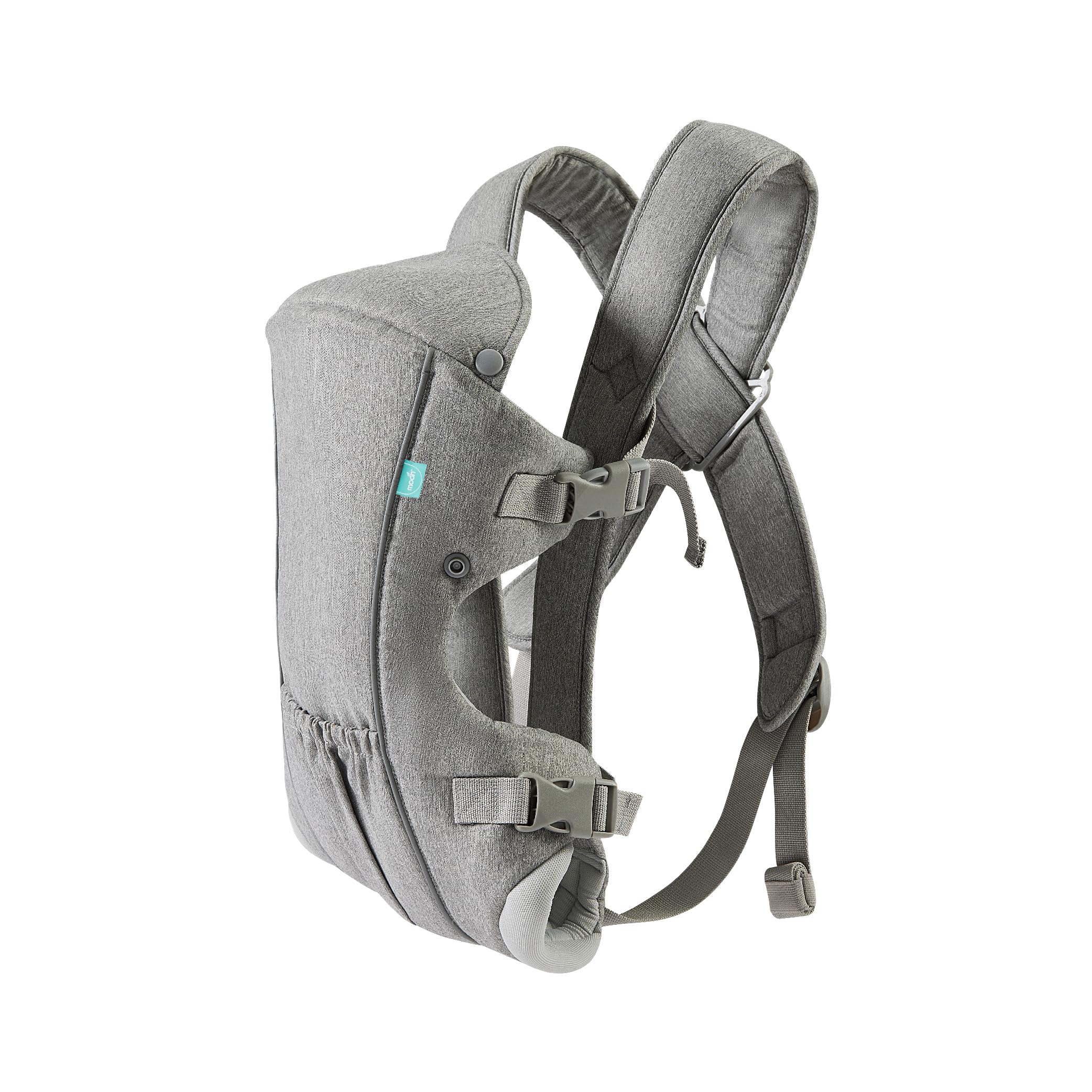The Moon Brand KaryGo 2-in-1 Reversible Baby Carrier - Lightweight, Ergonomic, Convertible Design with Padded Head Support and Adjustable Straps-, for upto 3.6-15kg - Grey