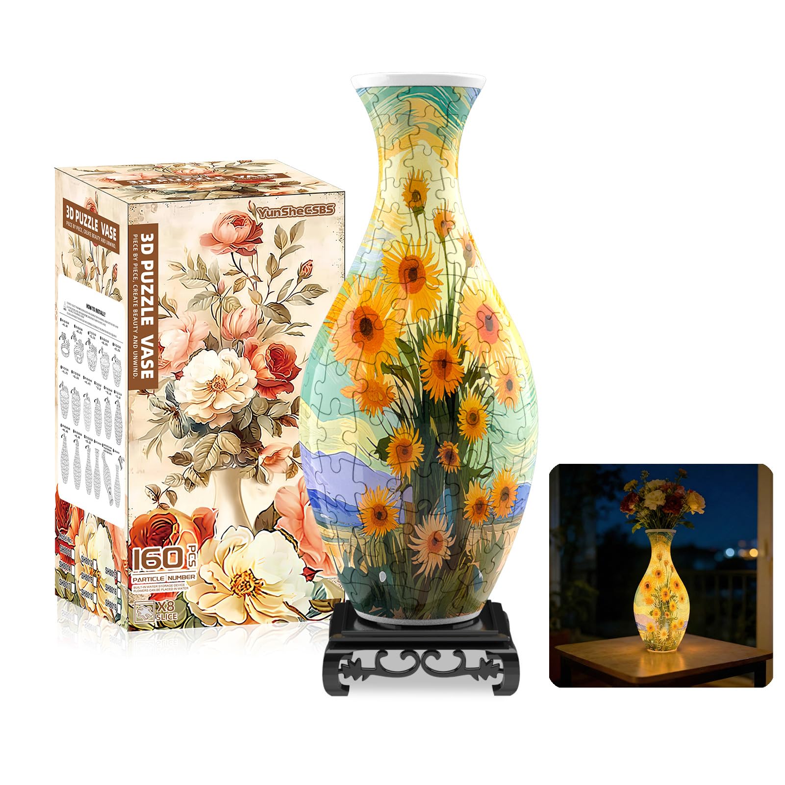 Photo 1 of YunSheCSBS 3D Puzzles Vase with LED Light
