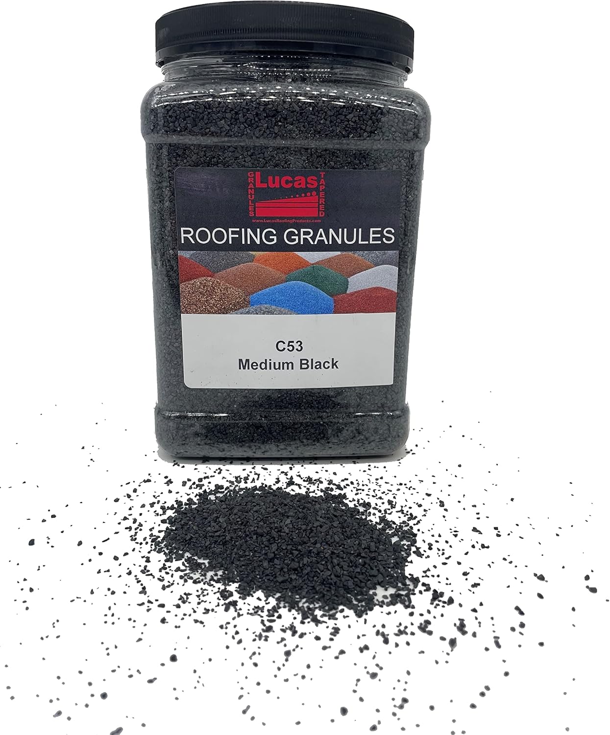 Roofing Roof Granules Repair 6 lb Bottle (C53 Light Black)