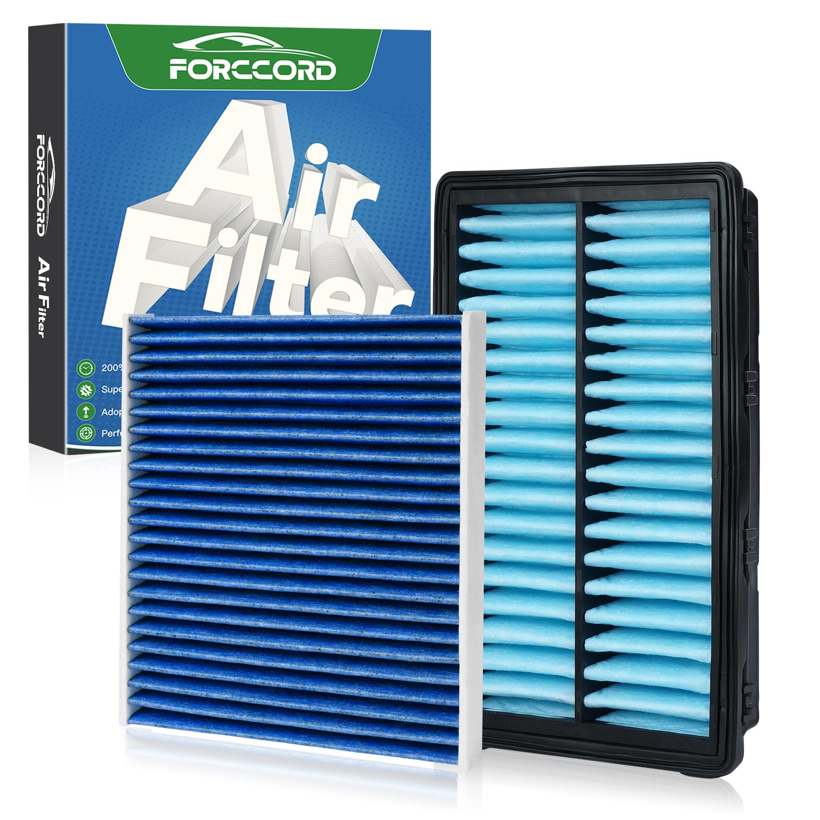 Cabin &amp; Engine Air Filter Kit for Kia Sorento (2016-2020) 2.0L 2.4L 3.3L