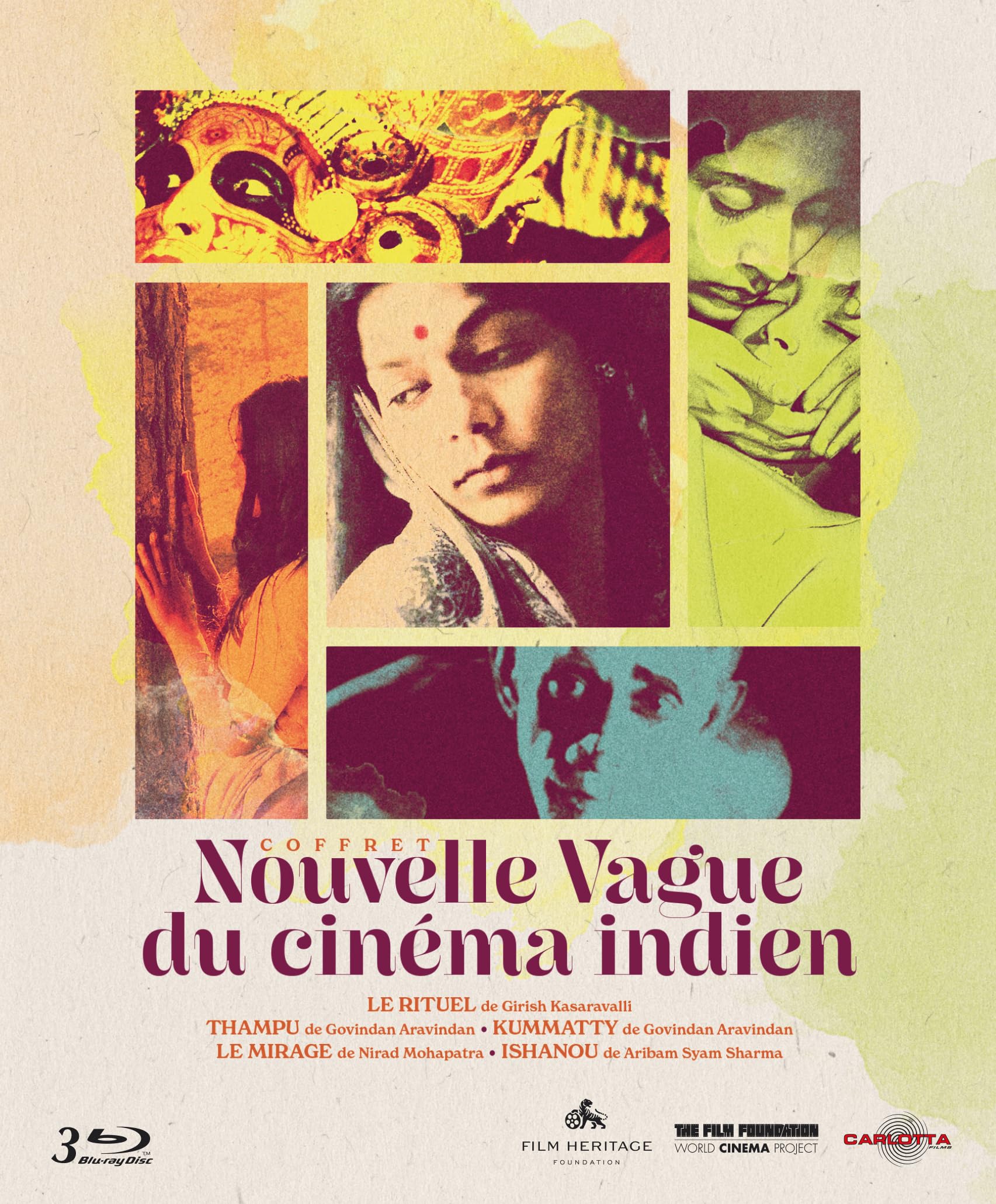 Coffret nouvelle vague du cinéma indien en 5 films - 3 Blu-ray + Livret