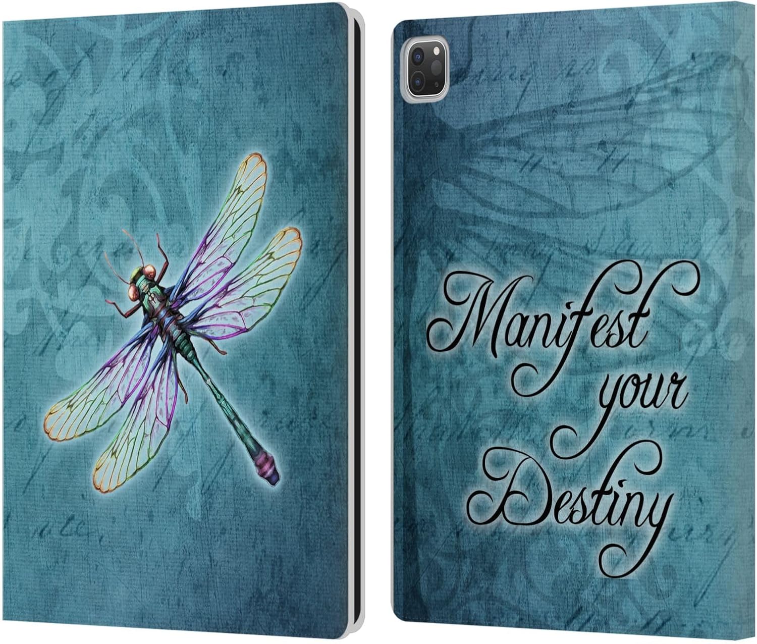 Head Case Designs Officially Licensed Brigid Ashwood Dragonfly Inspirational Leather Wallet Case Compatible with Apple iPad Pro 13 M4 2024