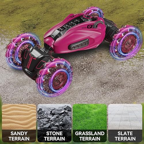 Miniatura 6 de Gesture Sensing RC Stunt Car,2.4GHz 4WD Remote Control Toy Car,Double Sided Driving,360 Rotation,Off Road Vehicle,Hand Controlled RC Car with