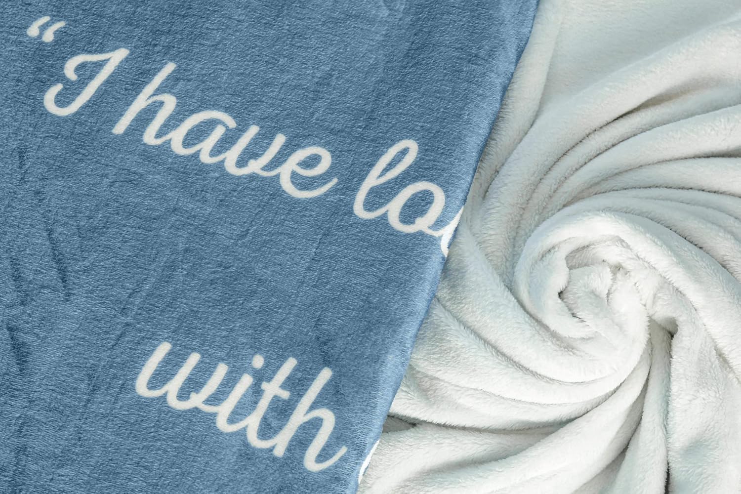 Scripture Blanket Soft Prayer Blanket with God's Love Verse from Jeremiah 31:3 - Bluish Gray 50"x65" Inspirational Bedspread - Lightweight Flannel Fleece Bible Verse - Image 5