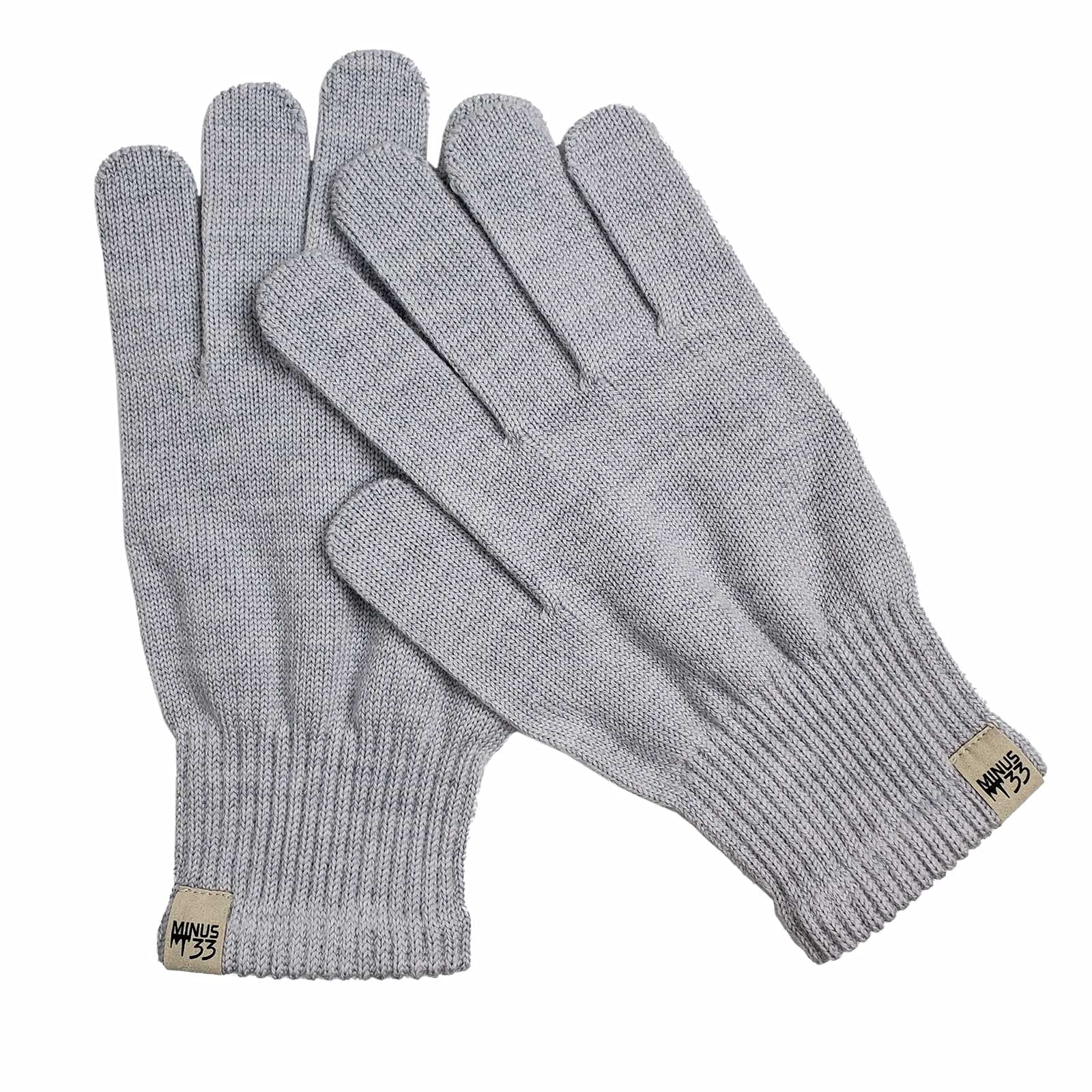 Minus33 Lana Merino Lana Guante Liner Negro
