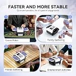 Automatic Card Shuffler with Dual Modes, Rechargeable Card Shuffler 2 Deck 2000 mAh, Low Noise Card Shuffler Machine Suitable for Shuffling Any Card Game