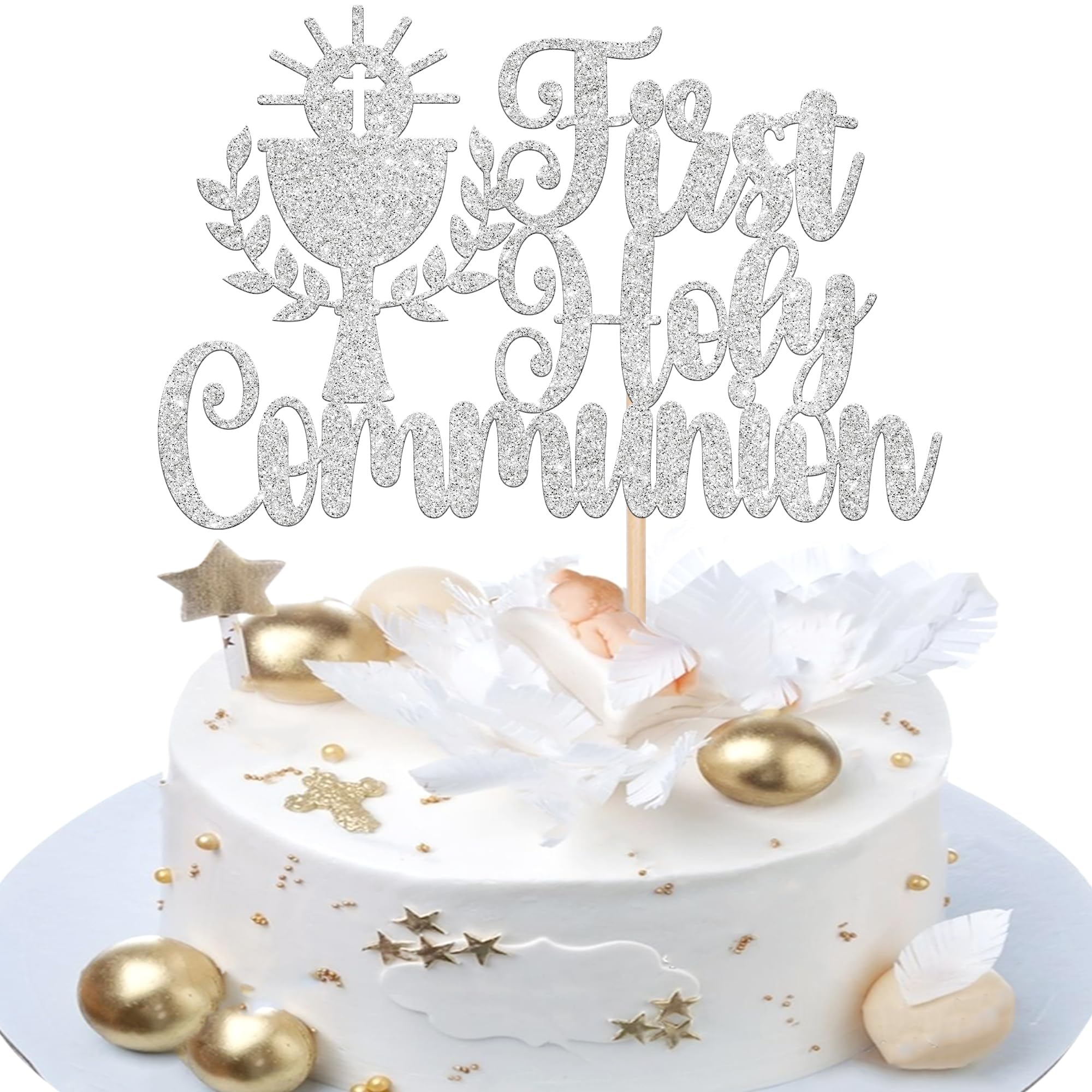 Mi Bautizo Decoracion Para Bautizo De Niño, Purpurina Dorada Mi Bautizo,  Decoración Para Pastel De Primera Comunión, Decoración De Baby Shower,  Niñas Y Niños, image size:2000x2000