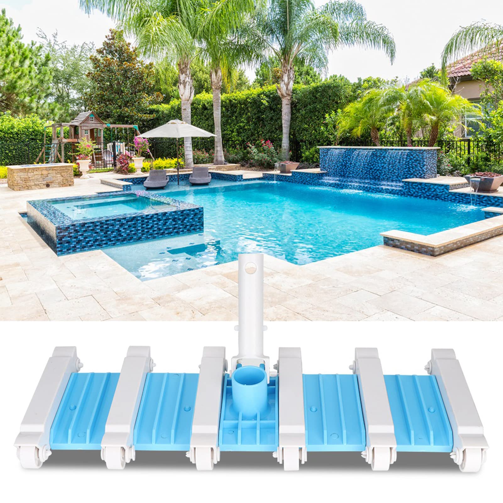 Cabezal de aspiradora de piscina, repuesto para aspiradora, limpiador universal de piscina, para piscinas enterradas, cabezal de aspiradora de piscina, spa de succión