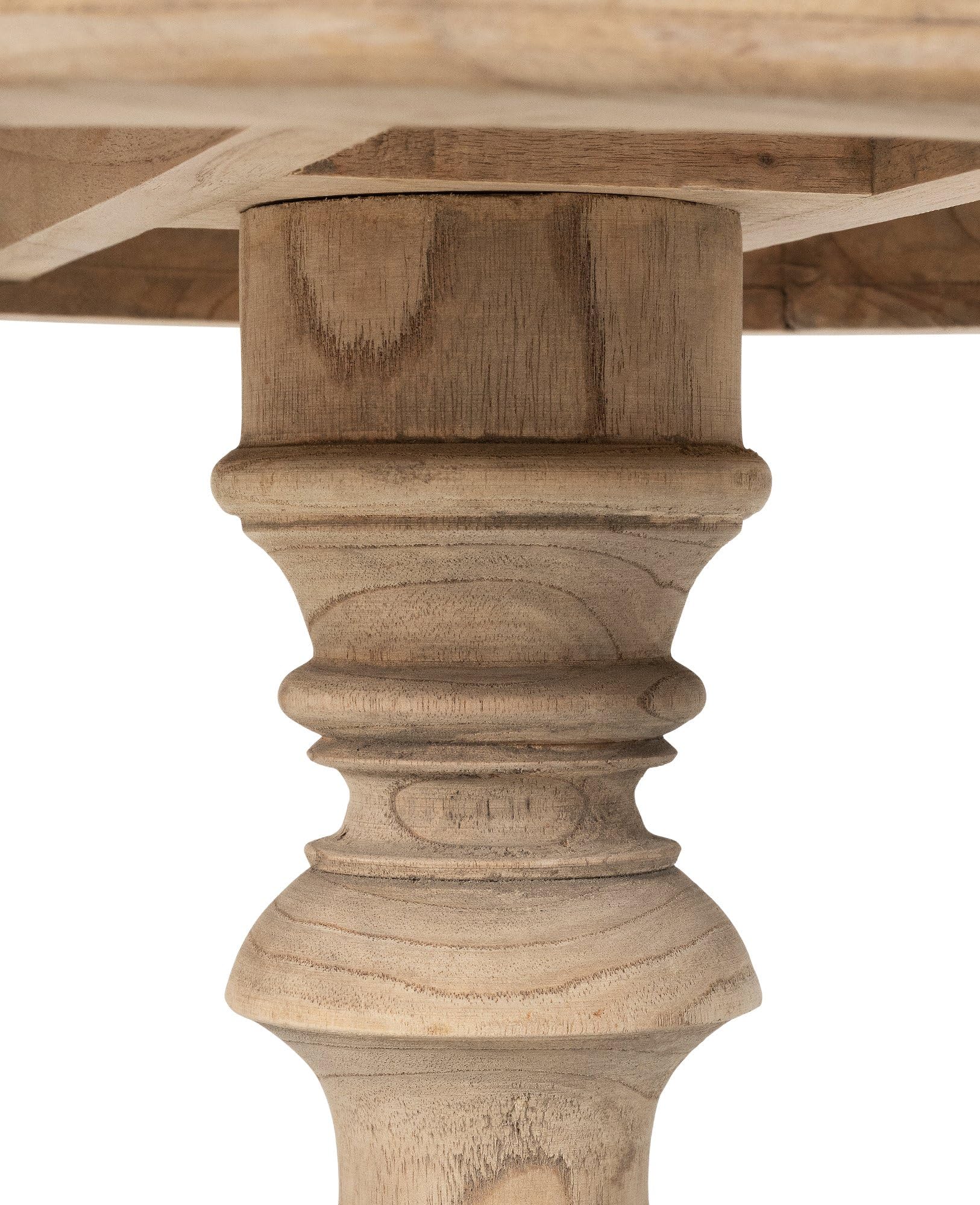 CLP Table d'appoint Wiva en Bois Rond, Table de Salon de 50 cm de diamètre pour Salle de séjour et Salle à Manger, Bois de Mindi, Couleur:Nature