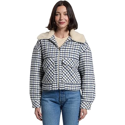 Levis Premium Shrunken 90s Wooly Trucker dowsett plaid birch a