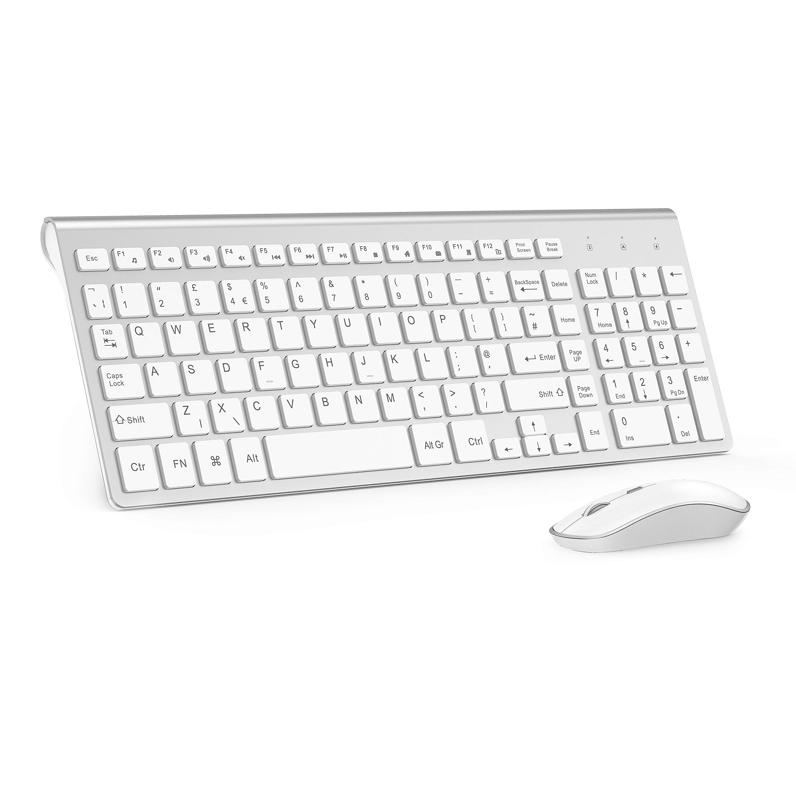 Wireless Keyboard and Mouse Set, JOYACCESS 2.4Ghz Slim Ergonomic